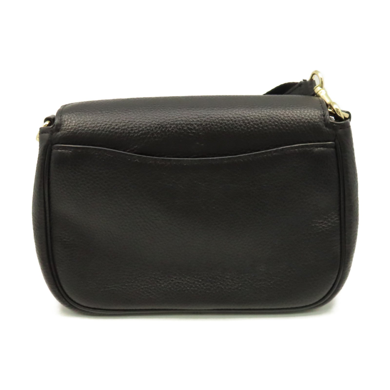 COACH 牛皮皮革Shoulder Bag鏈帶肩背袋黑色