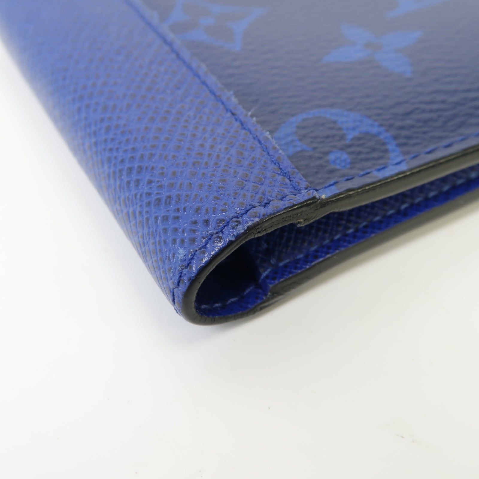 LOUIS VUITTON Taiga/Monogram Wallet錢包藍色