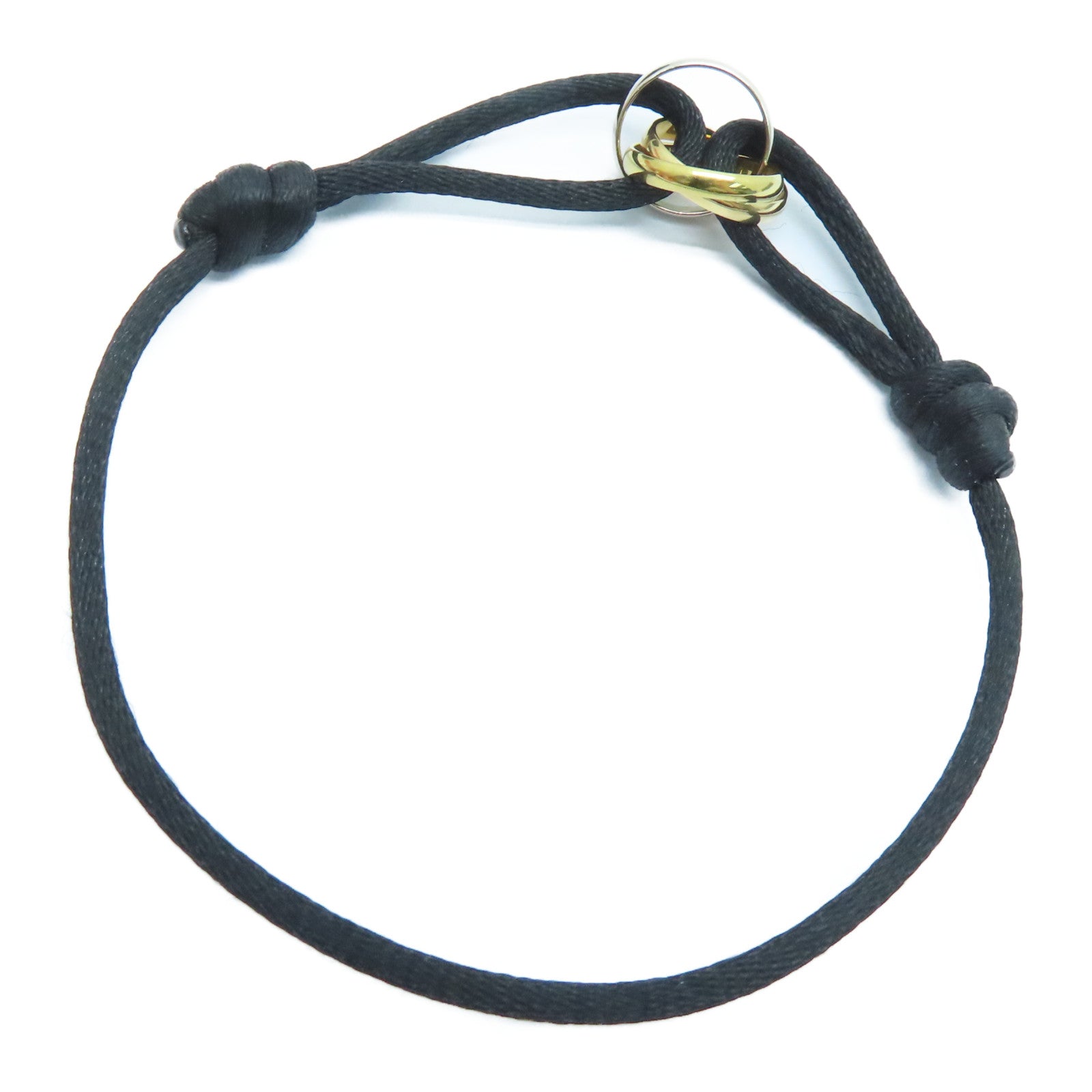 CARTIER 18K黄金Trinity Bracelet手链金色/银色
