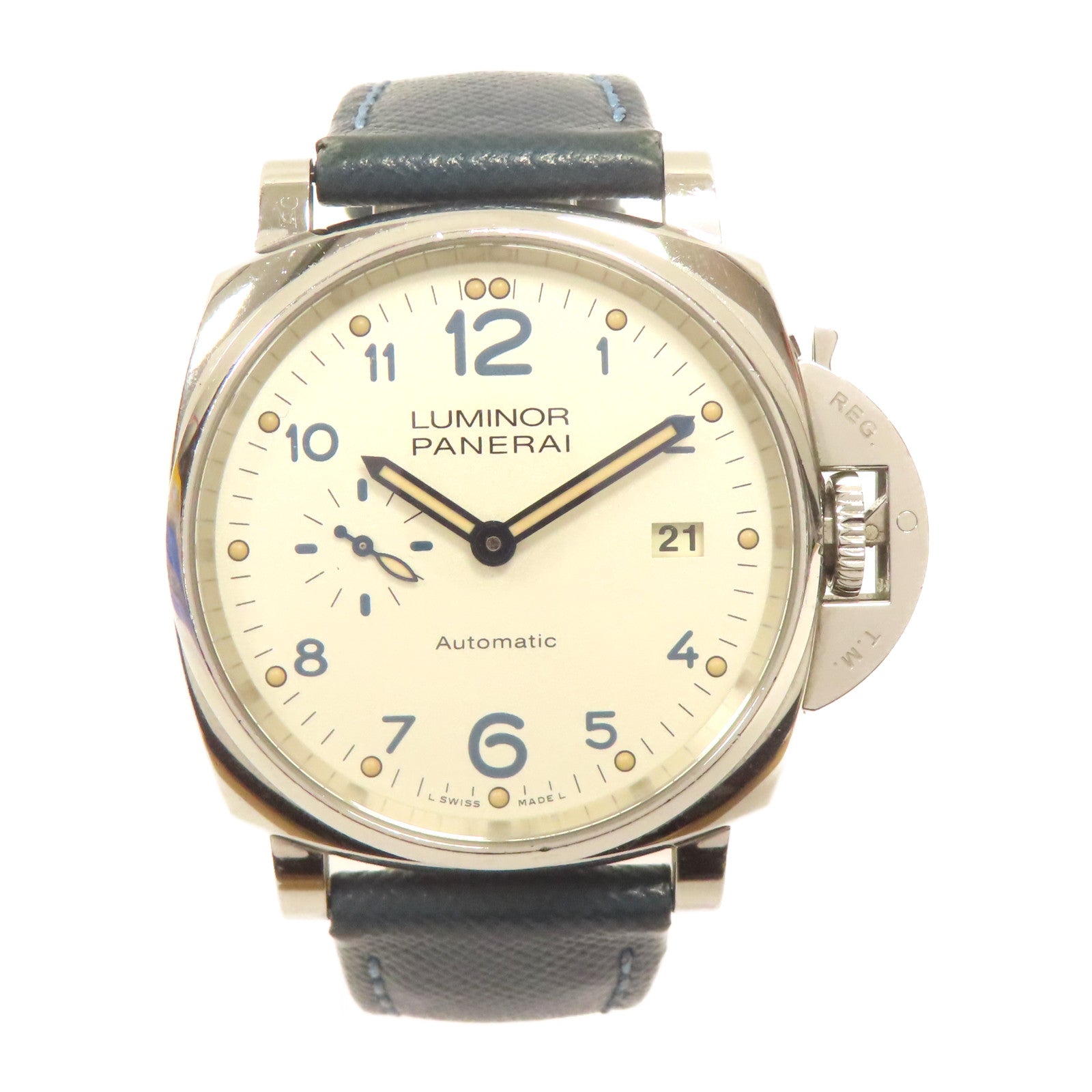 PANERAI 不鏽鋼Luminor手錶自動機芯珠光色