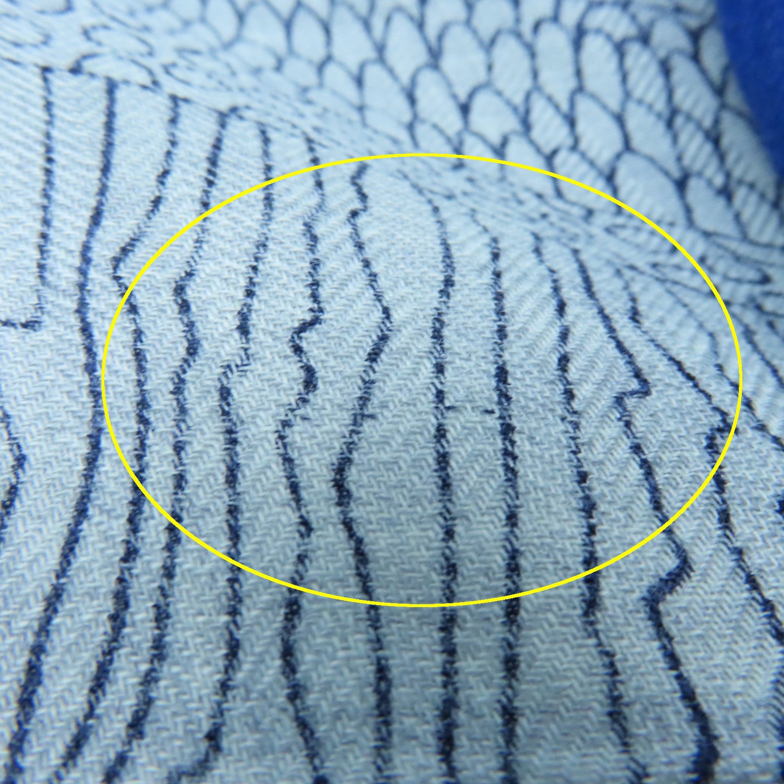 HERMES Cashmere/丝质Scarf丝巾蓝色/灰色