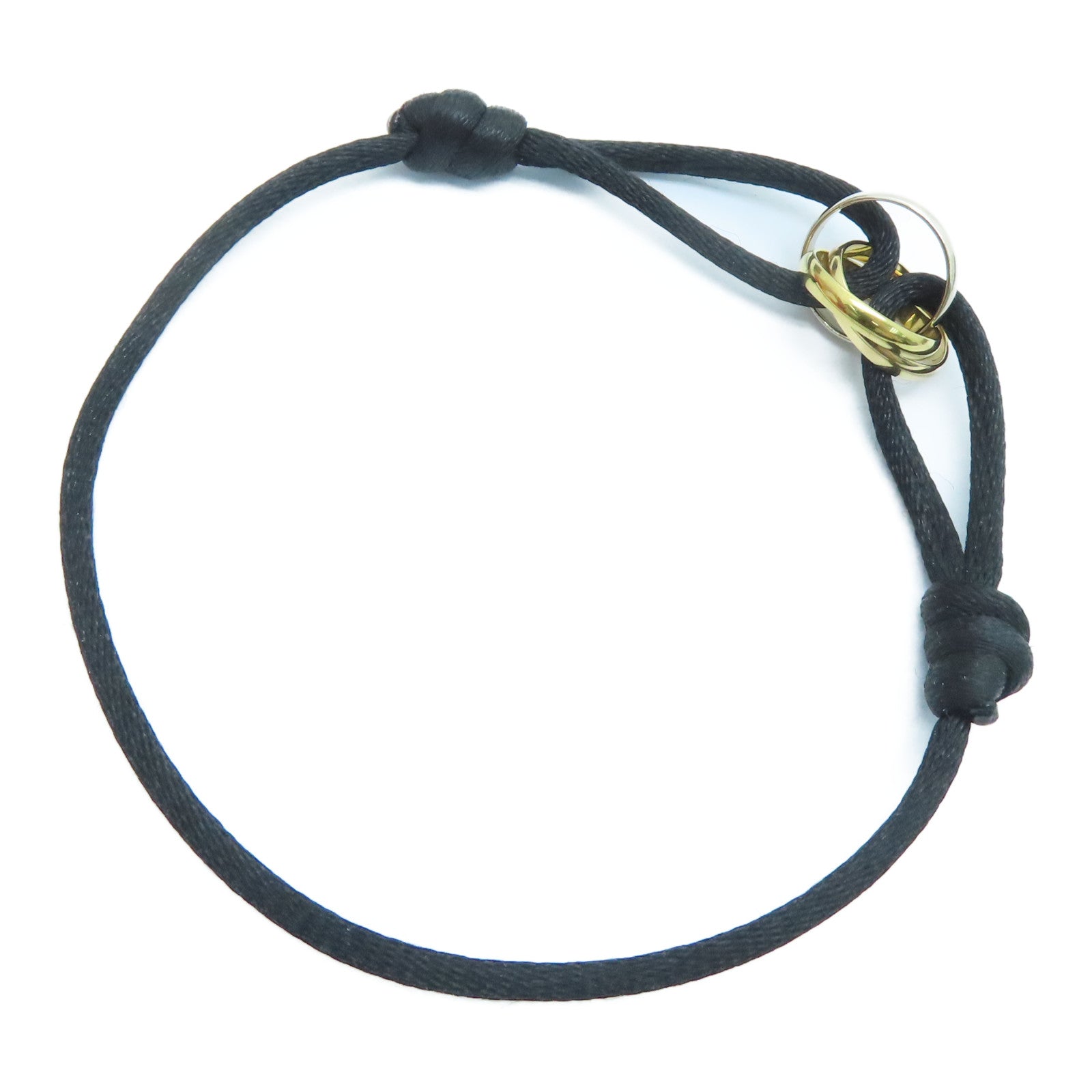 CARTIER 18K黄金Trinity Bracelet手链金色/银色