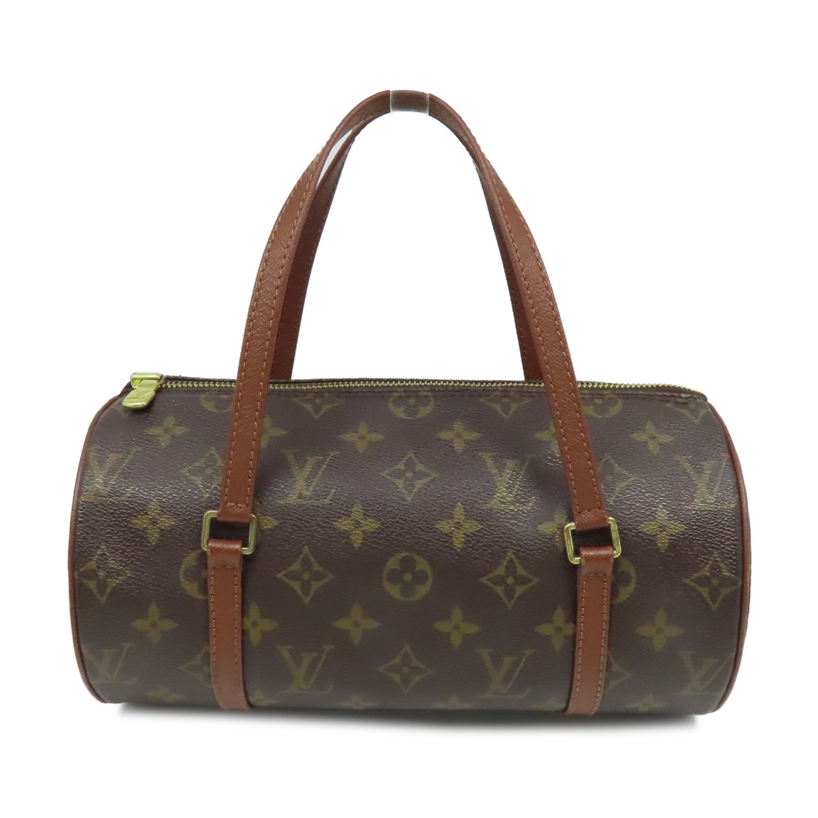 LOUIS VUITTON Monogram Papillon MM Hand Bag手挽袋啡色