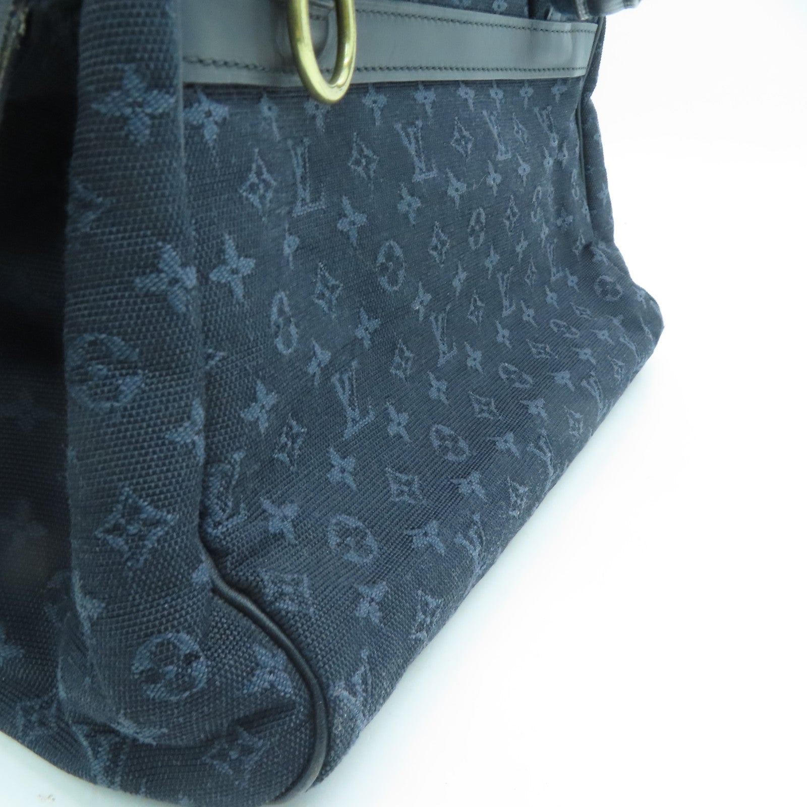 LOUIS VUITTON Monogram Mini Josephine PM金扣手挽袋藍色