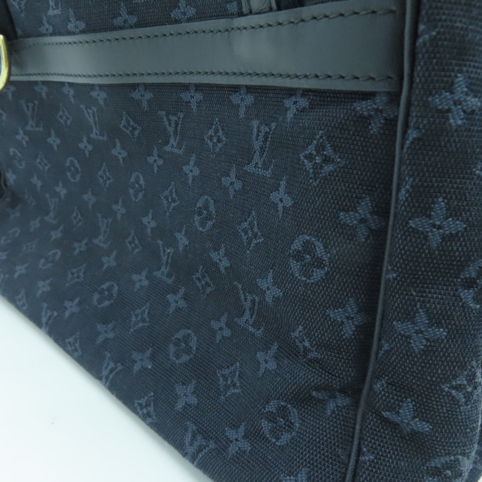 LOUIS VUITTON Monogram Mini Josephine PM金扣手挽袋藍色