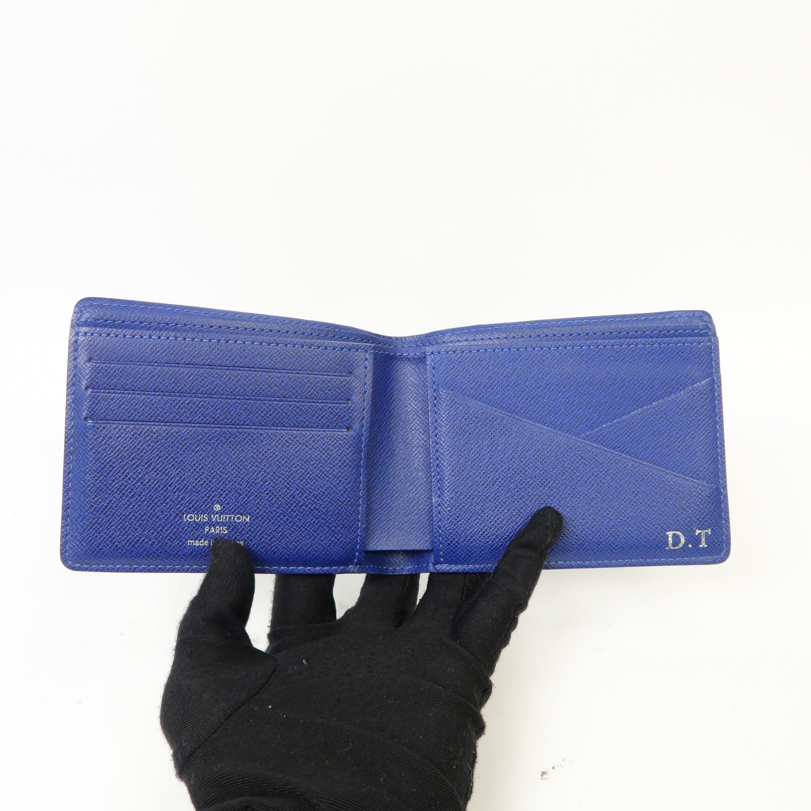 LOUIS VUITTON Taiga/Monogram Wallet錢包藍色