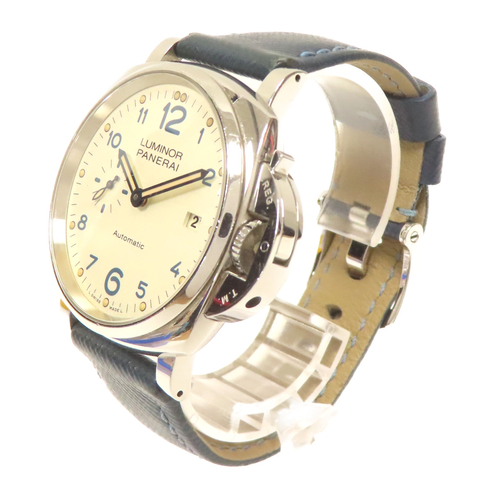 PANERAI 不鏽鋼Luminor手錶自動機芯珠光色