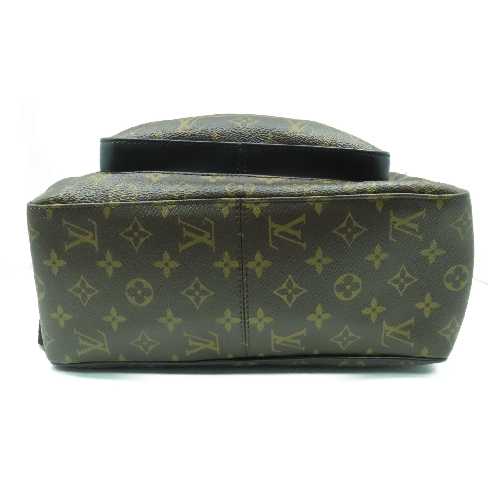 LOUIS VUITTON Monogram Josh銀扣背包黑色/啡色