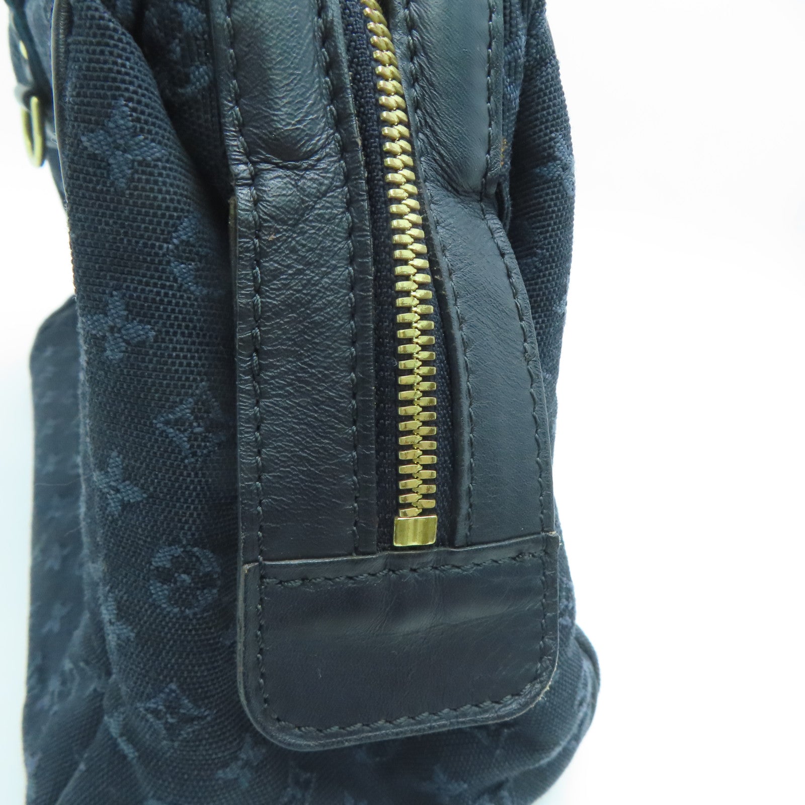 LOUIS VUITTON Monogram Mini Josephine PM金扣手挽袋藍色