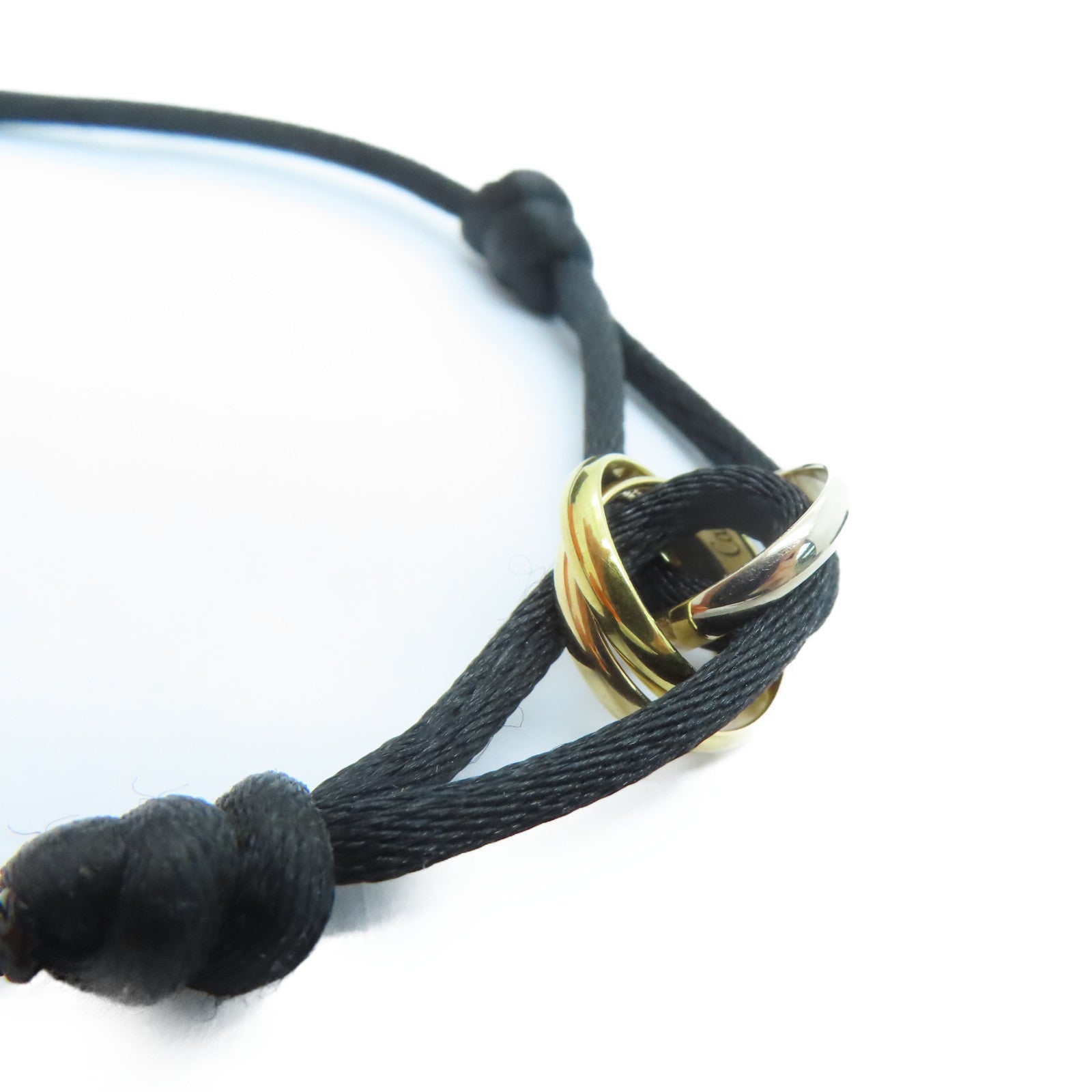 CARTIER 18K黄金Trinity Bracelet手链金色/银色