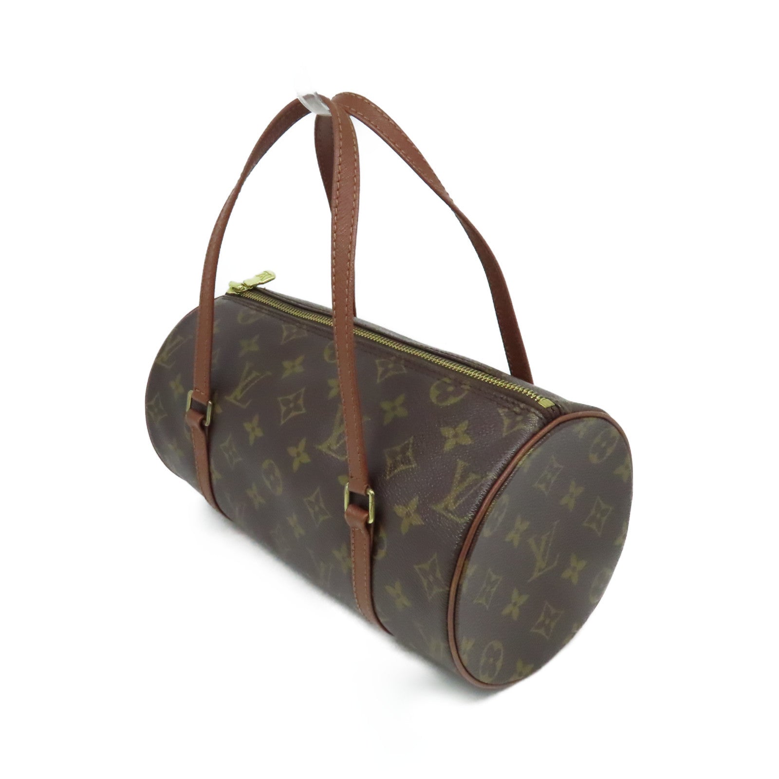 LOUIS VUITTON Monogram Papillon MM Hand Bag手挽袋啡色