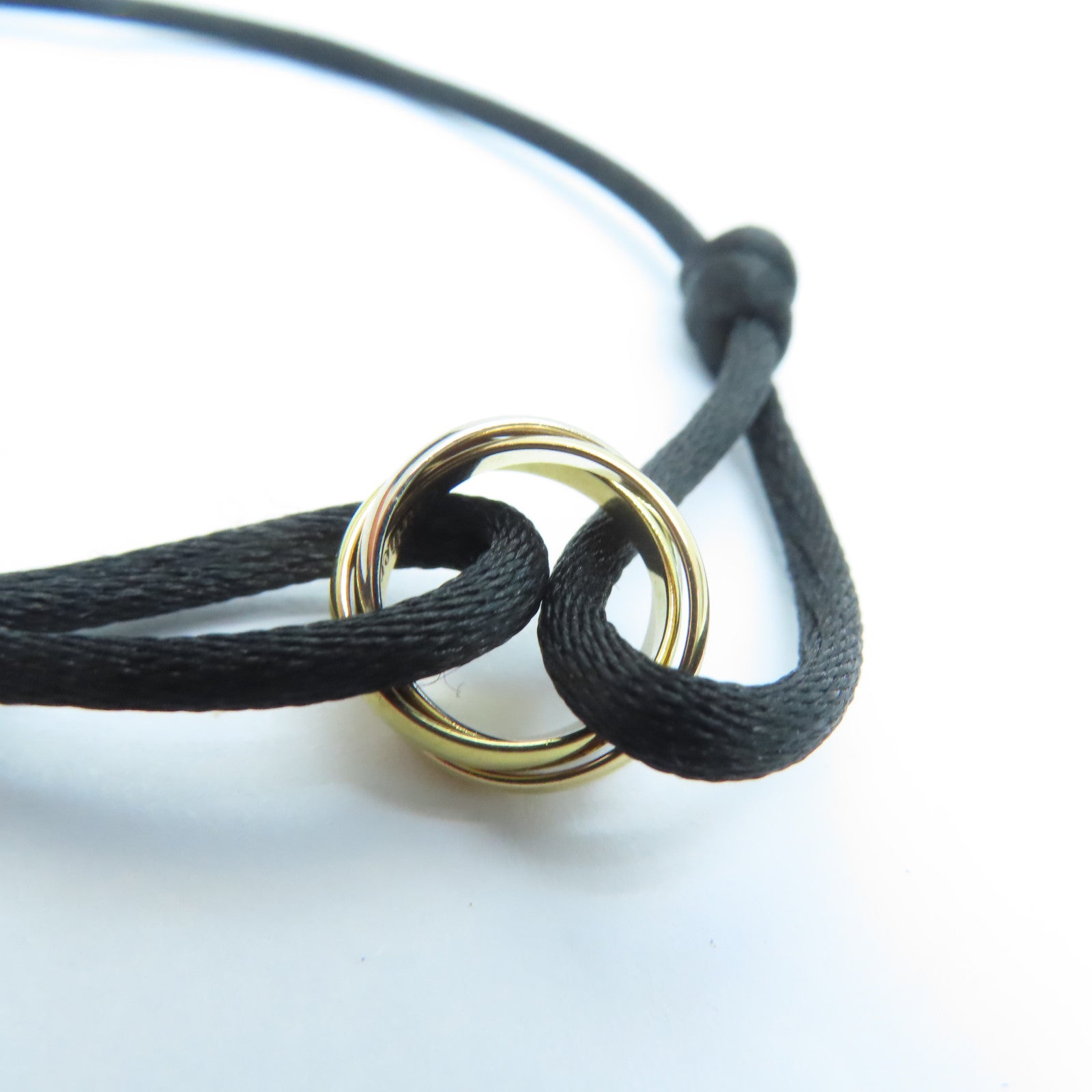 CARTIER 18K黄金Trinity Bracelet手链金色/银色