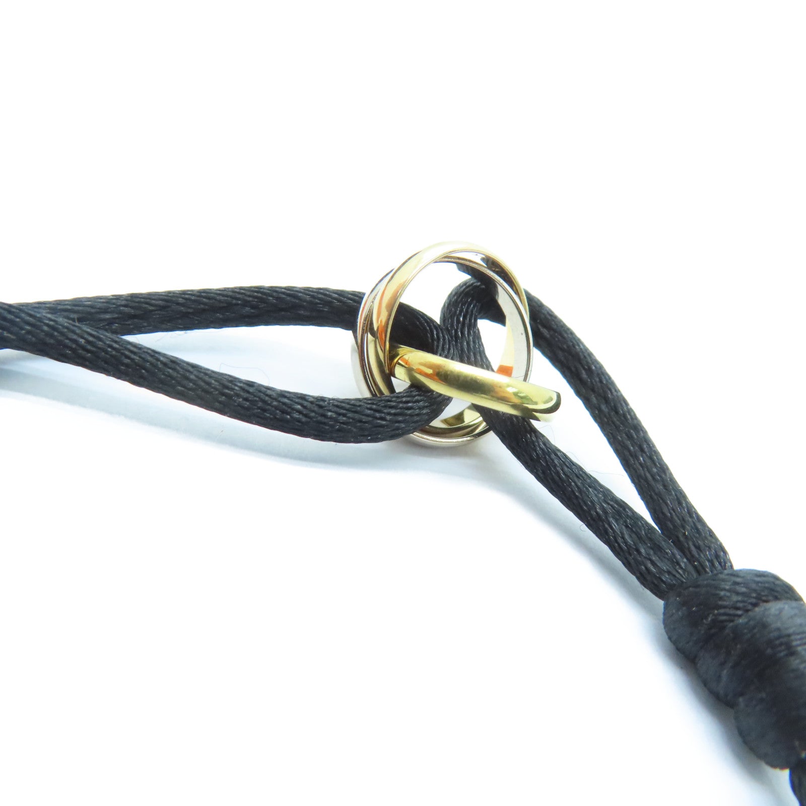 CARTIER 18K黄金Trinity Bracelet手链金色/银色