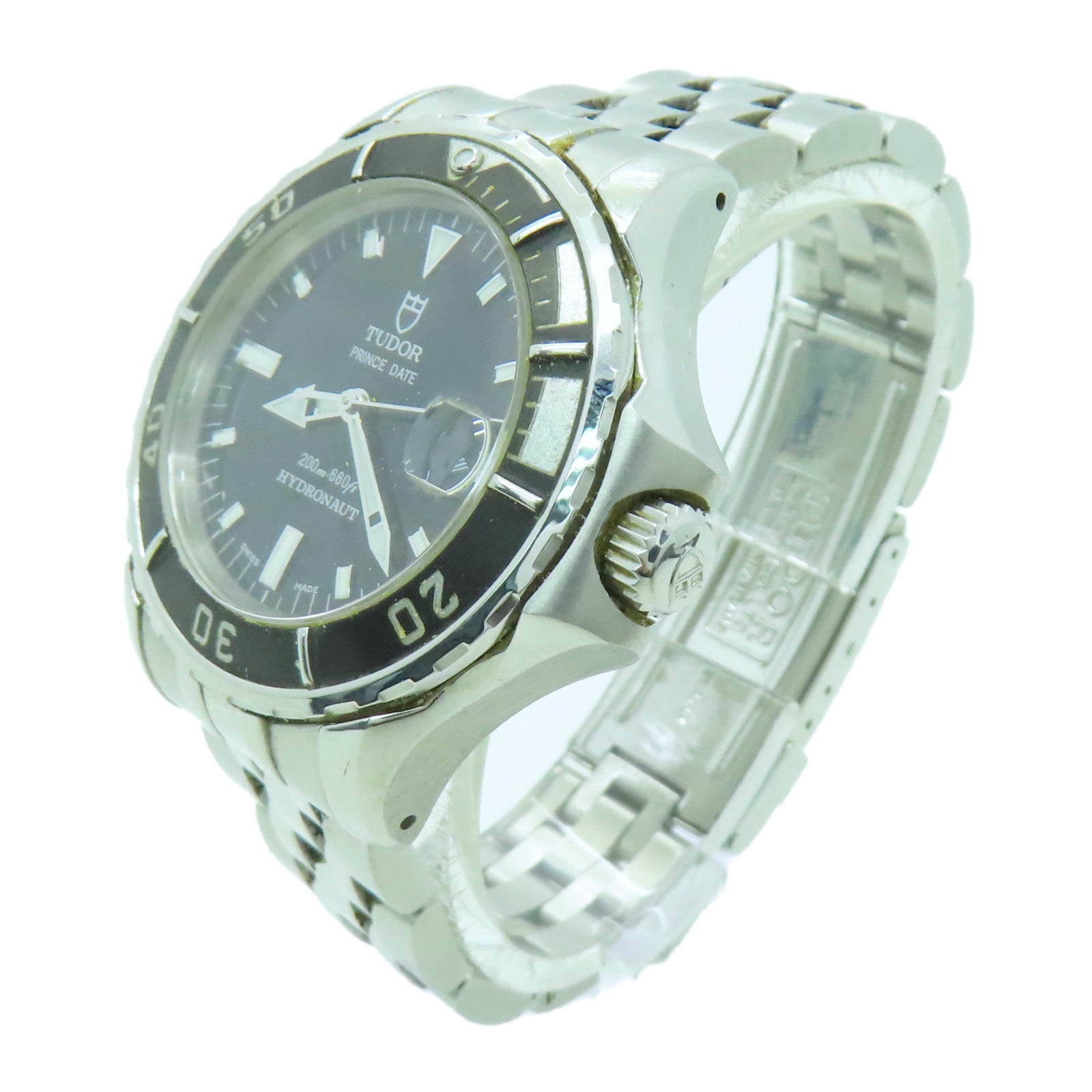 TUDOR Prince Date Hydronaut不鏽鋼手錶自動機芯黑色