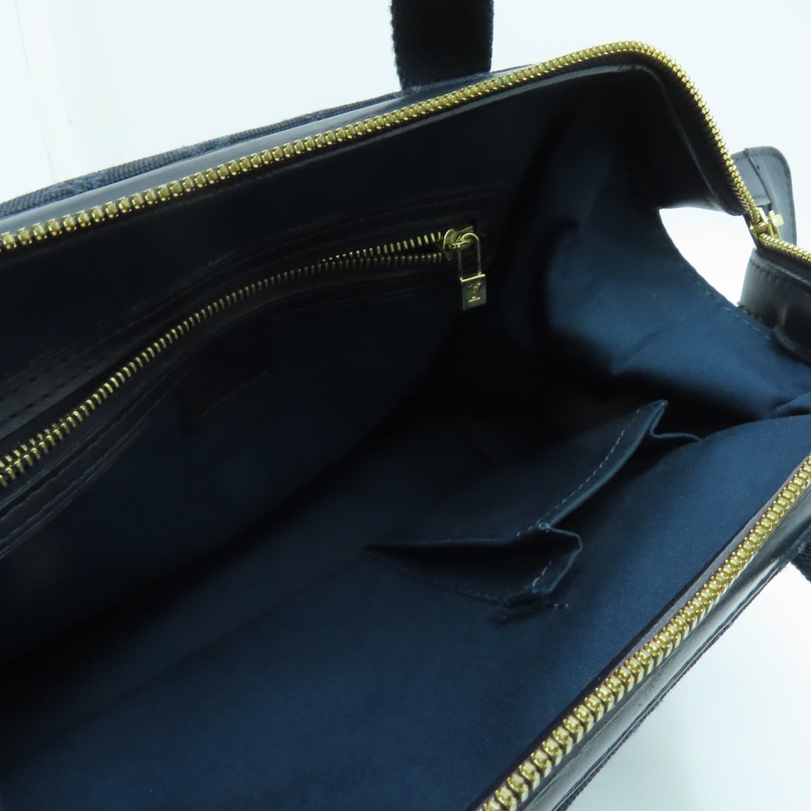 LOUIS VUITTON Monogram Mini Josephine PM金扣手挽袋藍色