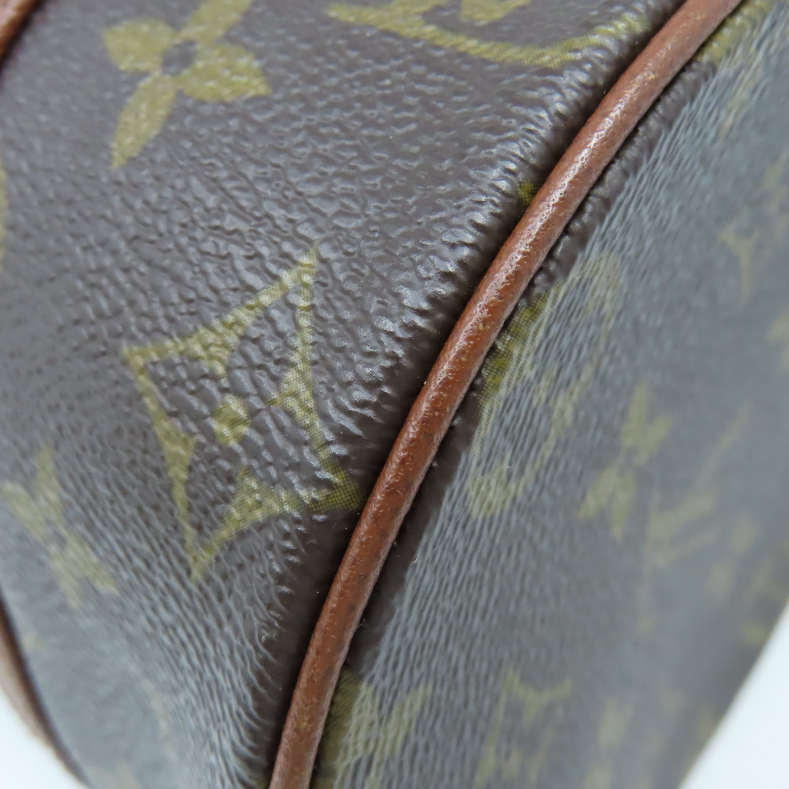 LOUIS VUITTON Monogram Papillon MM Hand Bag手挽袋啡色