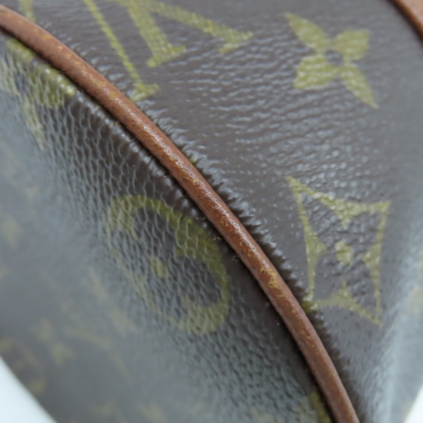 LOUIS VUITTON Monogram Papillon MM Hand Bag手挽袋啡色