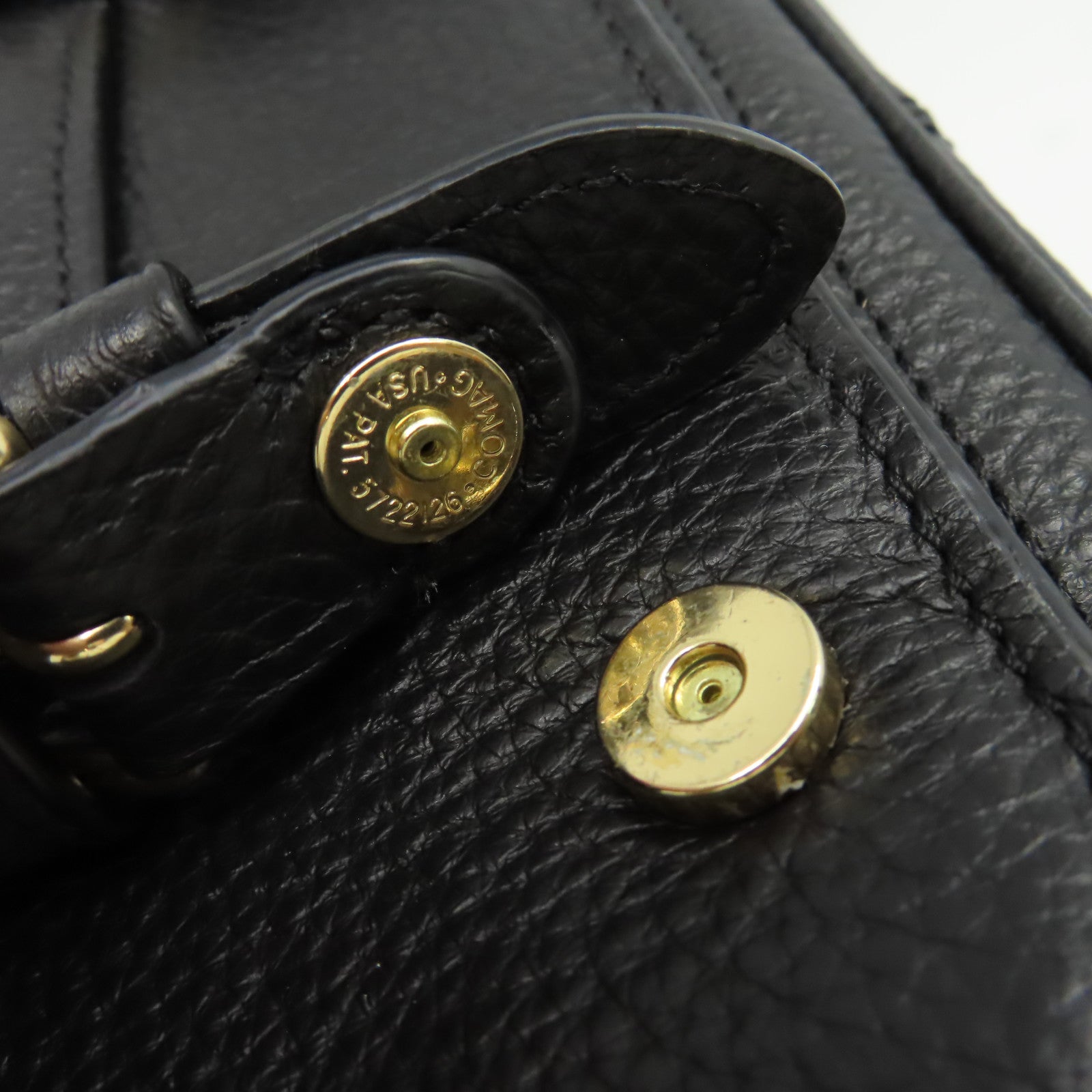 COACH 牛皮皮革Shoulder Bag鏈帶肩背袋黑色
