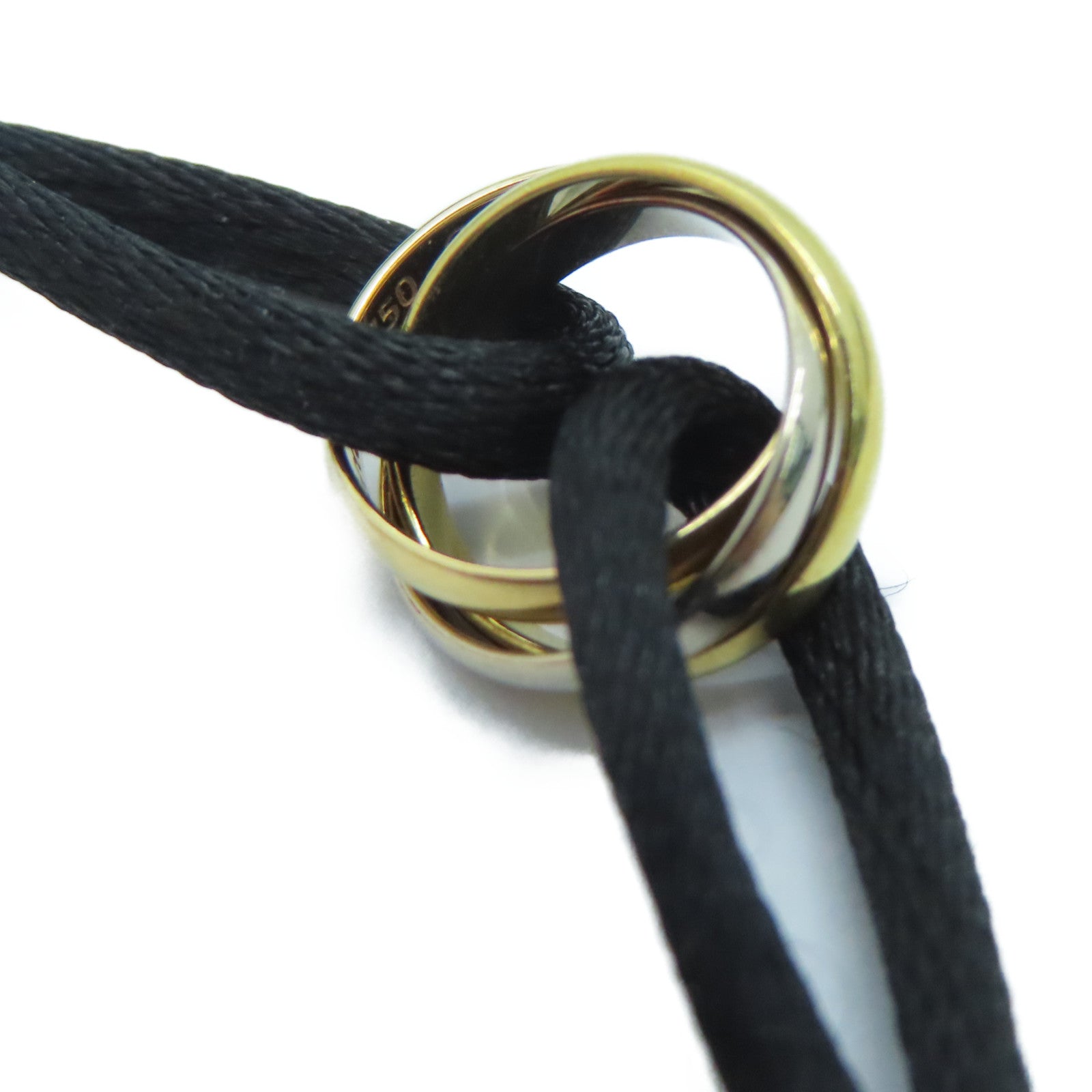 CARTIER 18K黄金Trinity Bracelet手链金色/银色