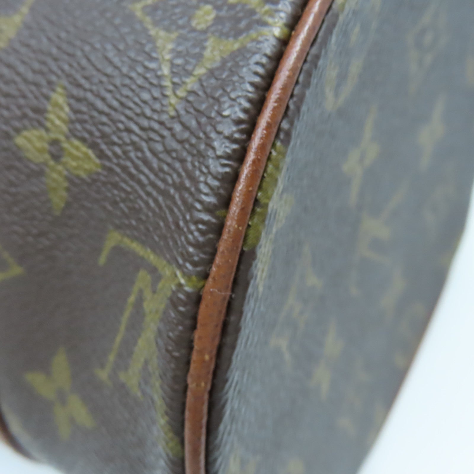 LOUIS VUITTON Monogram Papillon MM Hand Bag手挽袋啡色
