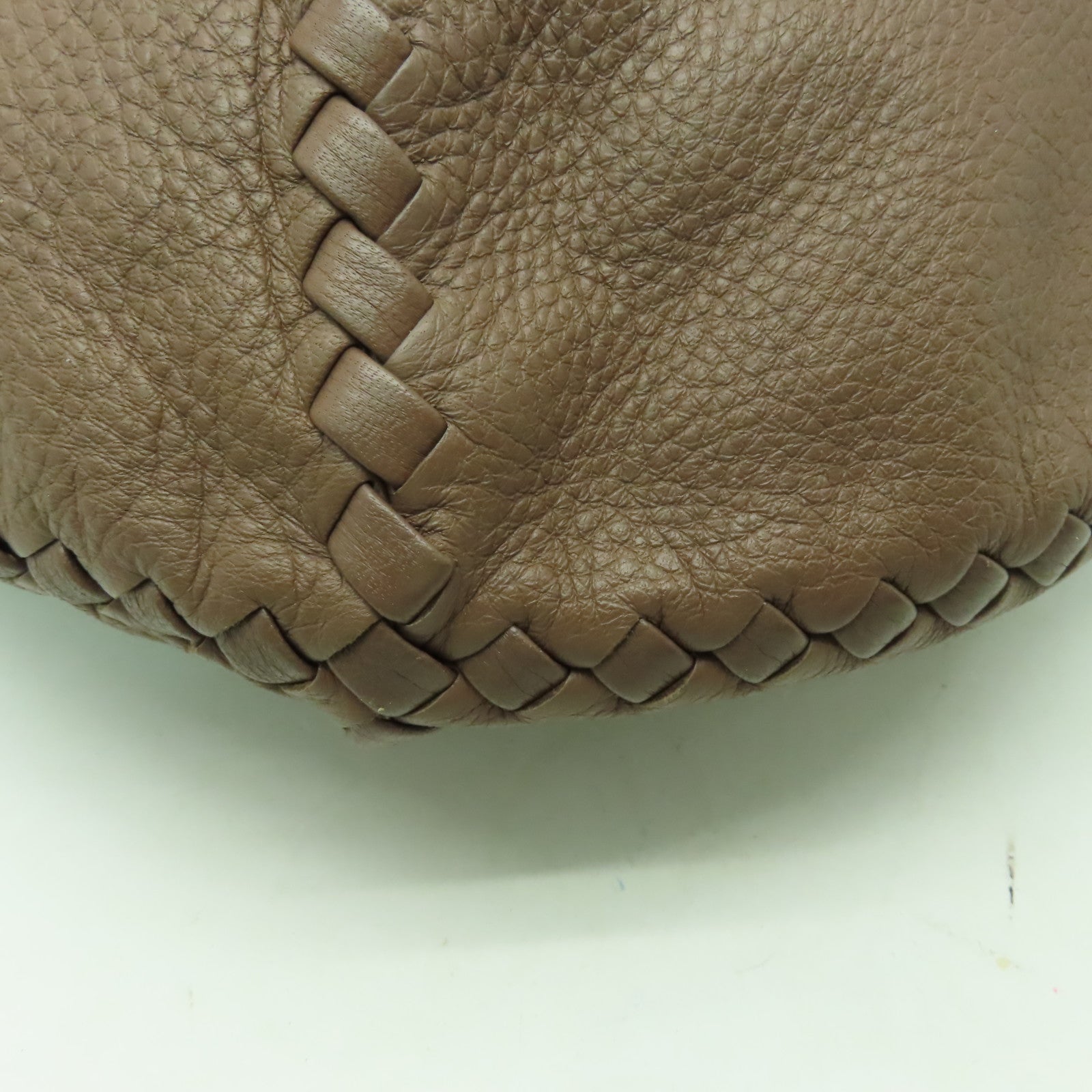 BOTTEGA VENETA 牛皮皮革Hobo肩背袋棕色