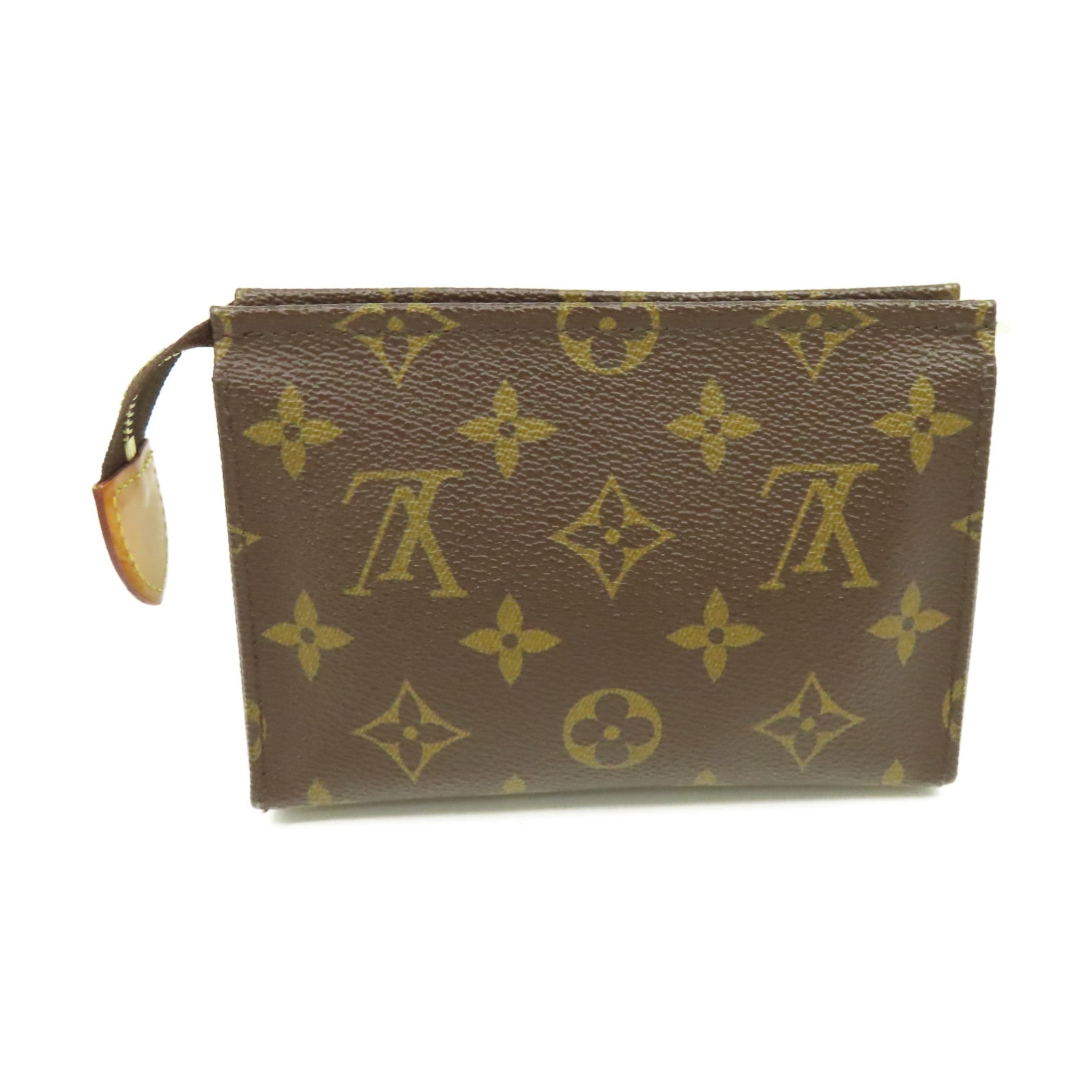 LOUIS VUITTON Monogram Poche Toilette Clutch Bag金扣手拿包棕色