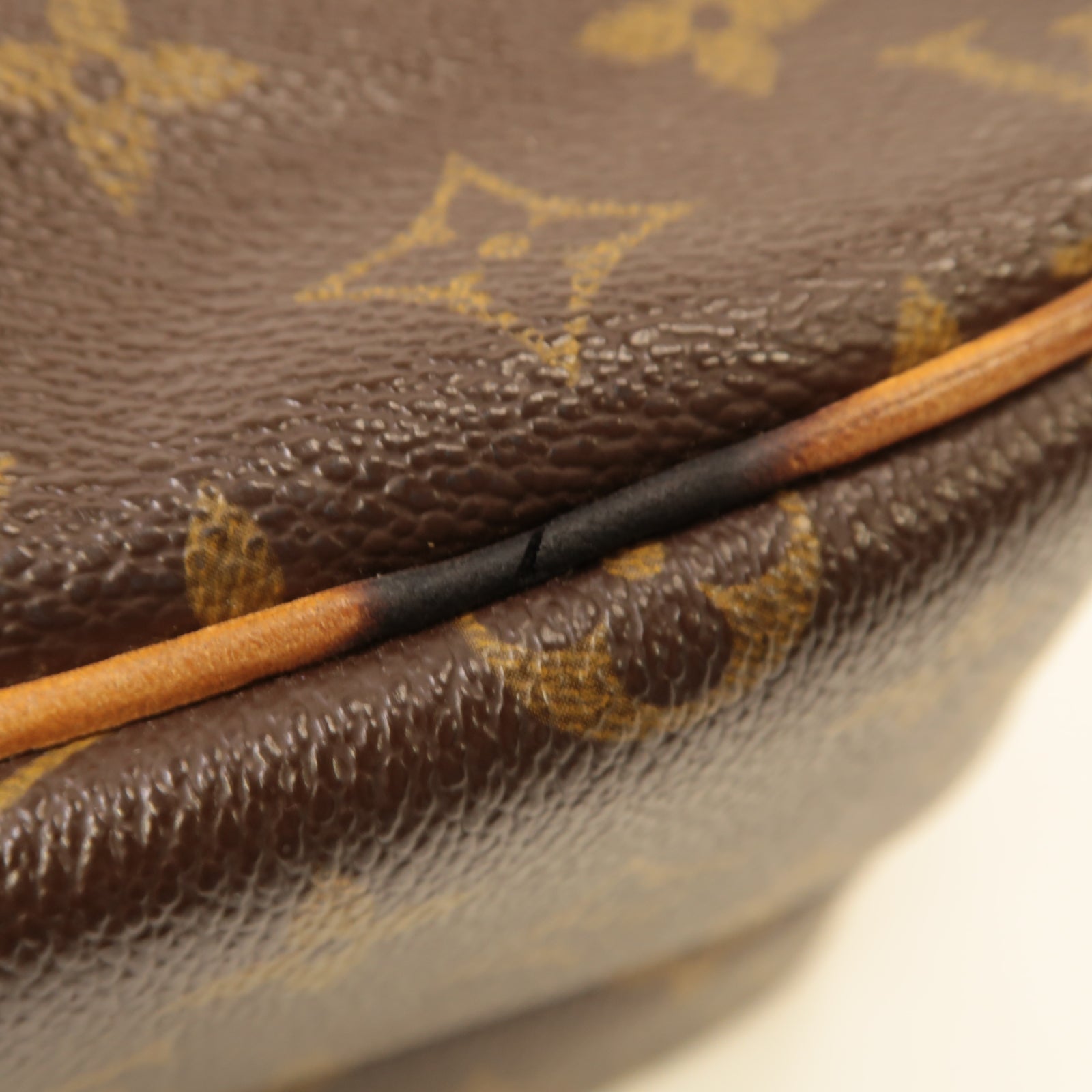 LOUIS VUITTON Monogram Reporter PM金扣肩背袋啡色