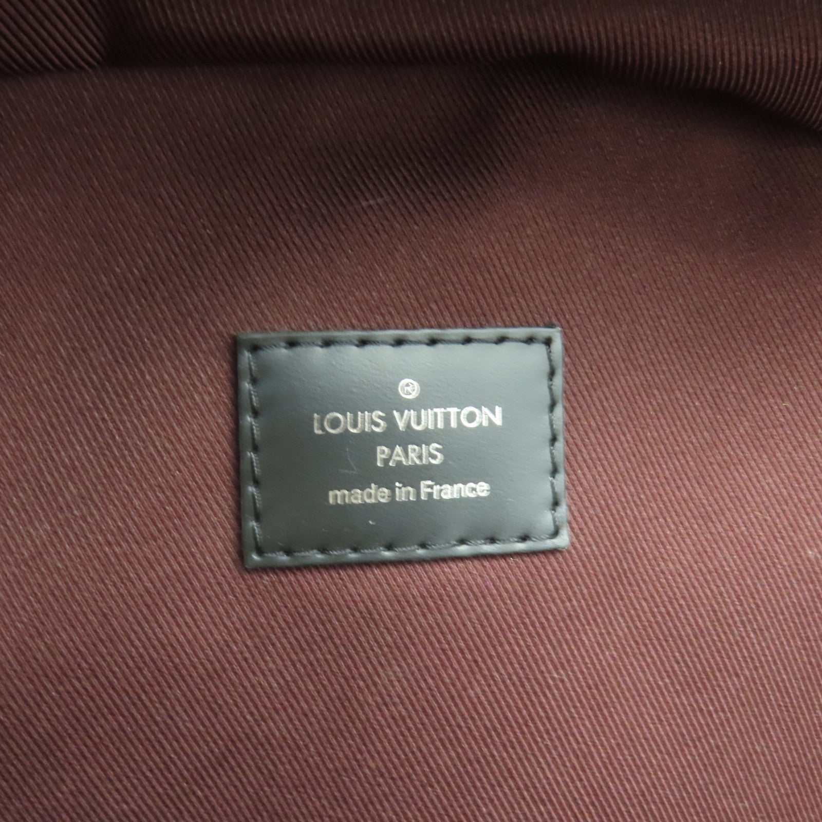 LOUIS VUITTON Monogram Josh銀扣背包黑色/啡色