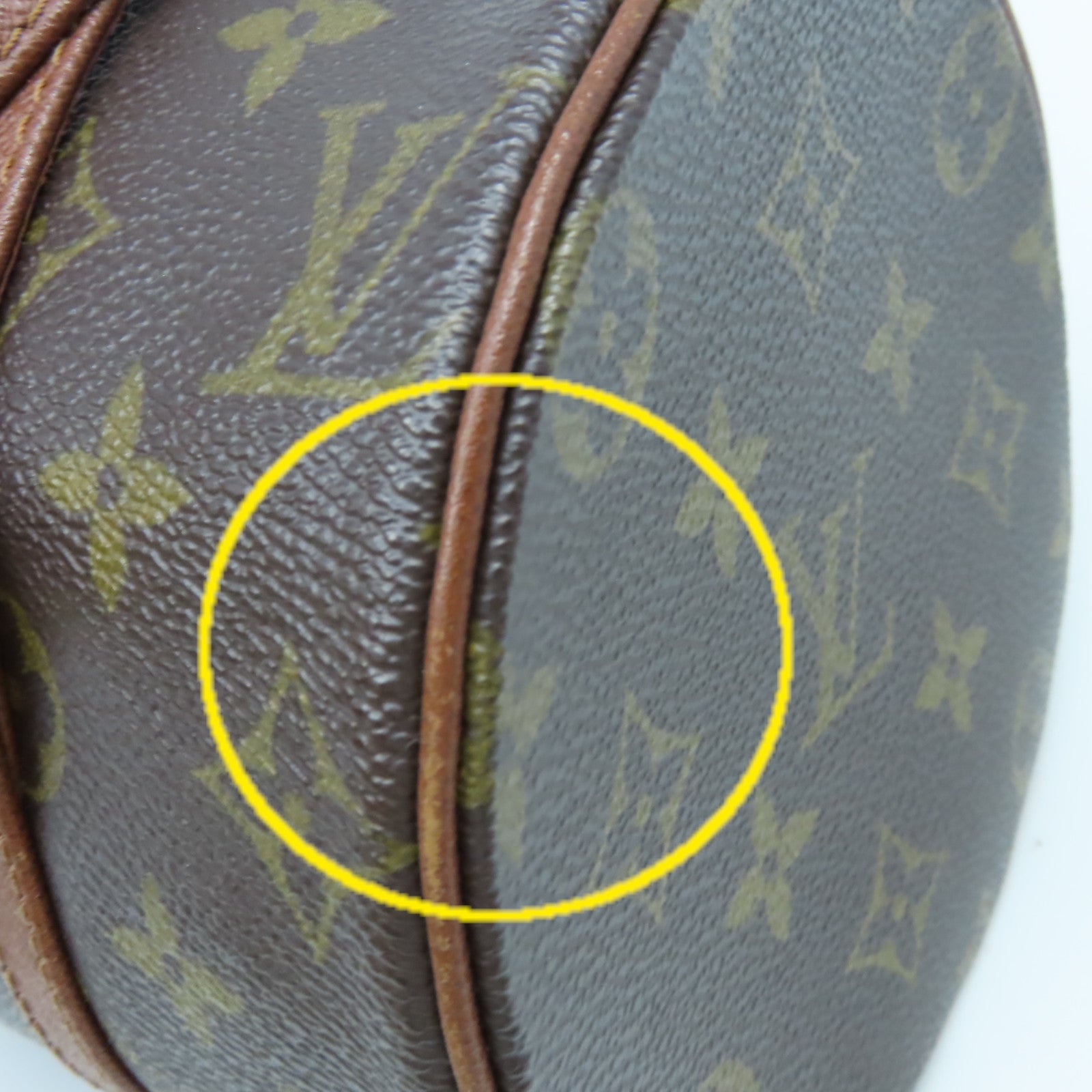 LOUIS VUITTON Monogram Papillon MM Hand Bag手挽袋啡色