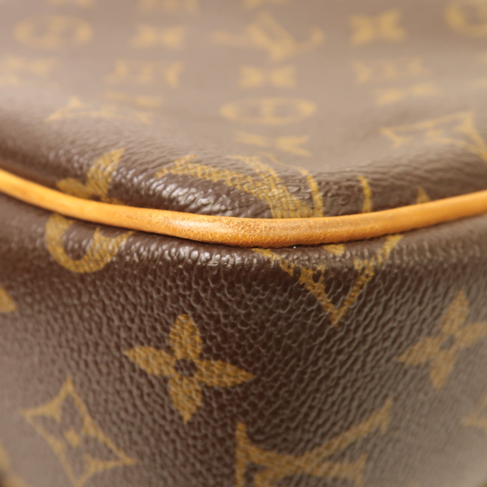 LOUIS VUITTON Monogram Reporter PM金扣肩背袋啡色