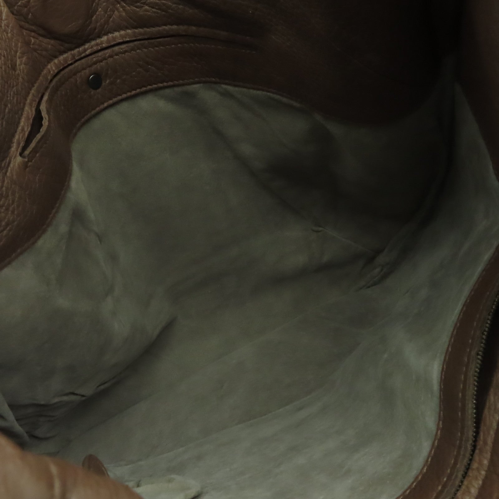 BOTTEGA VENETA 牛皮皮革Hobo肩背袋棕色
