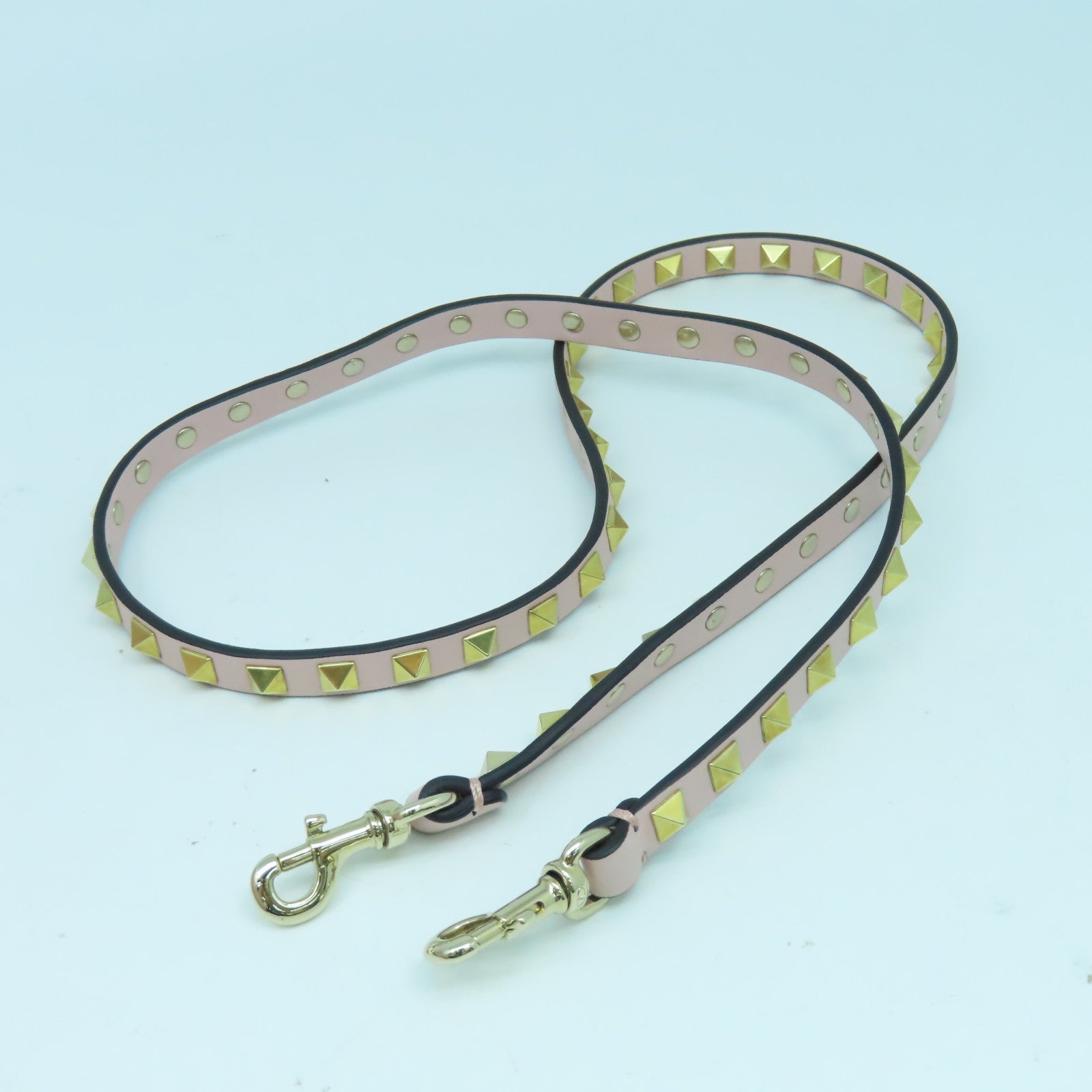 Valentino 皮革2 Way Shoulder金扣手挽肩背兩用袋粉紅色綠色/藍色