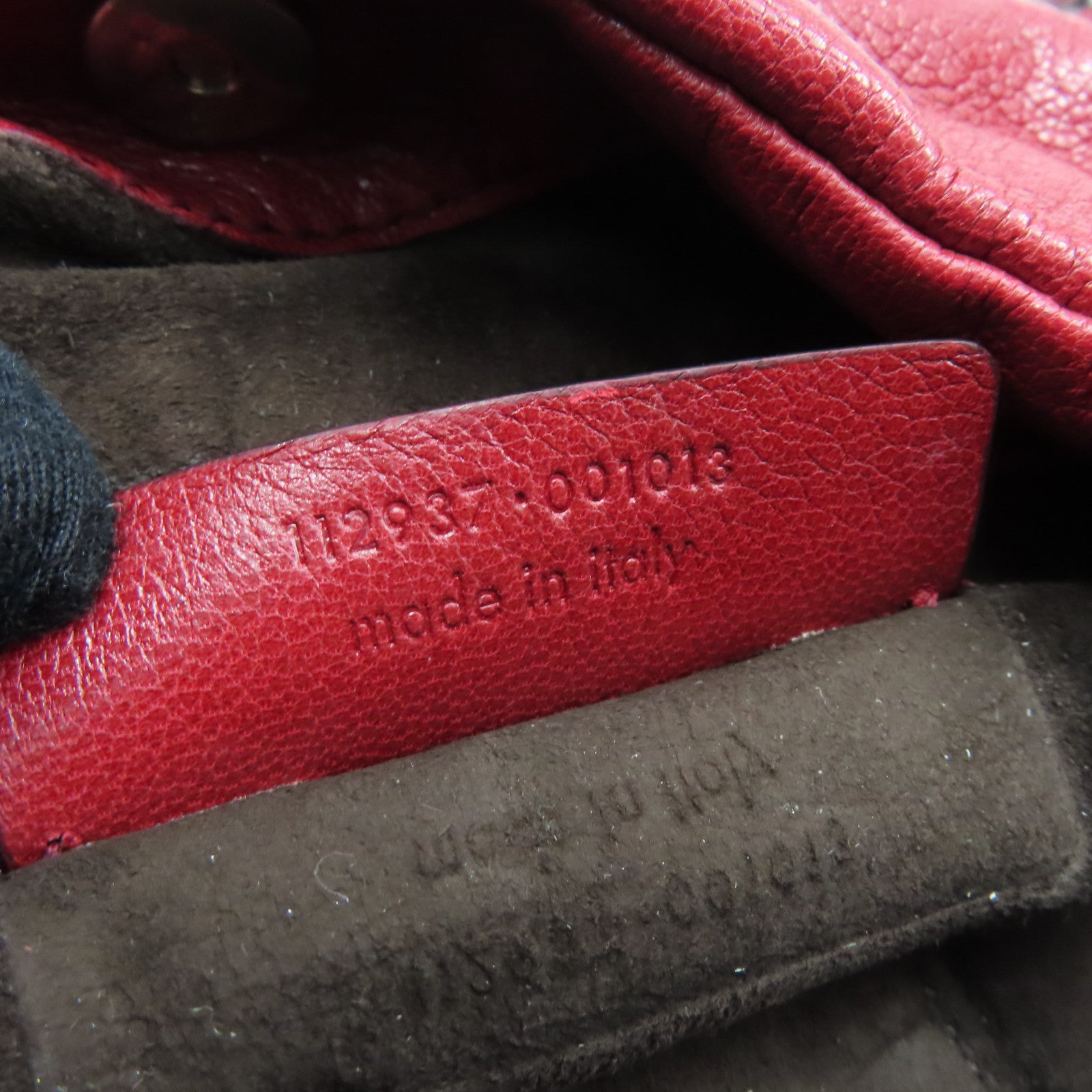 YVES SAINT LAURENT 【激減優惠】牛皮皮革Shoulder Bag銀扣肩背袋紅色