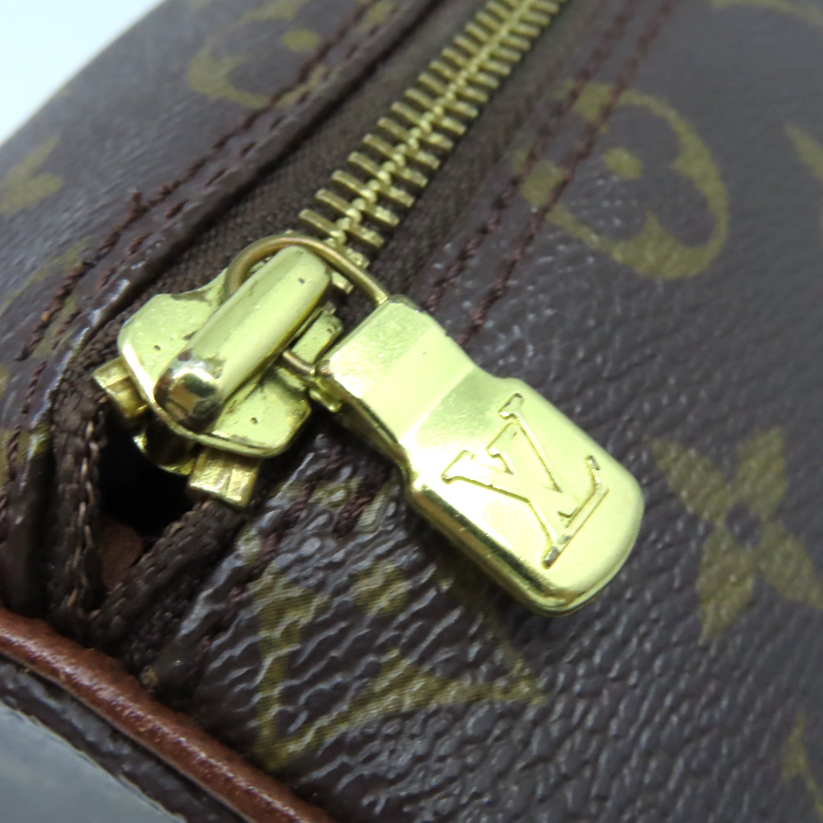 LOUIS VUITTON Monogram Papillon MM Hand Bag手挽袋啡色