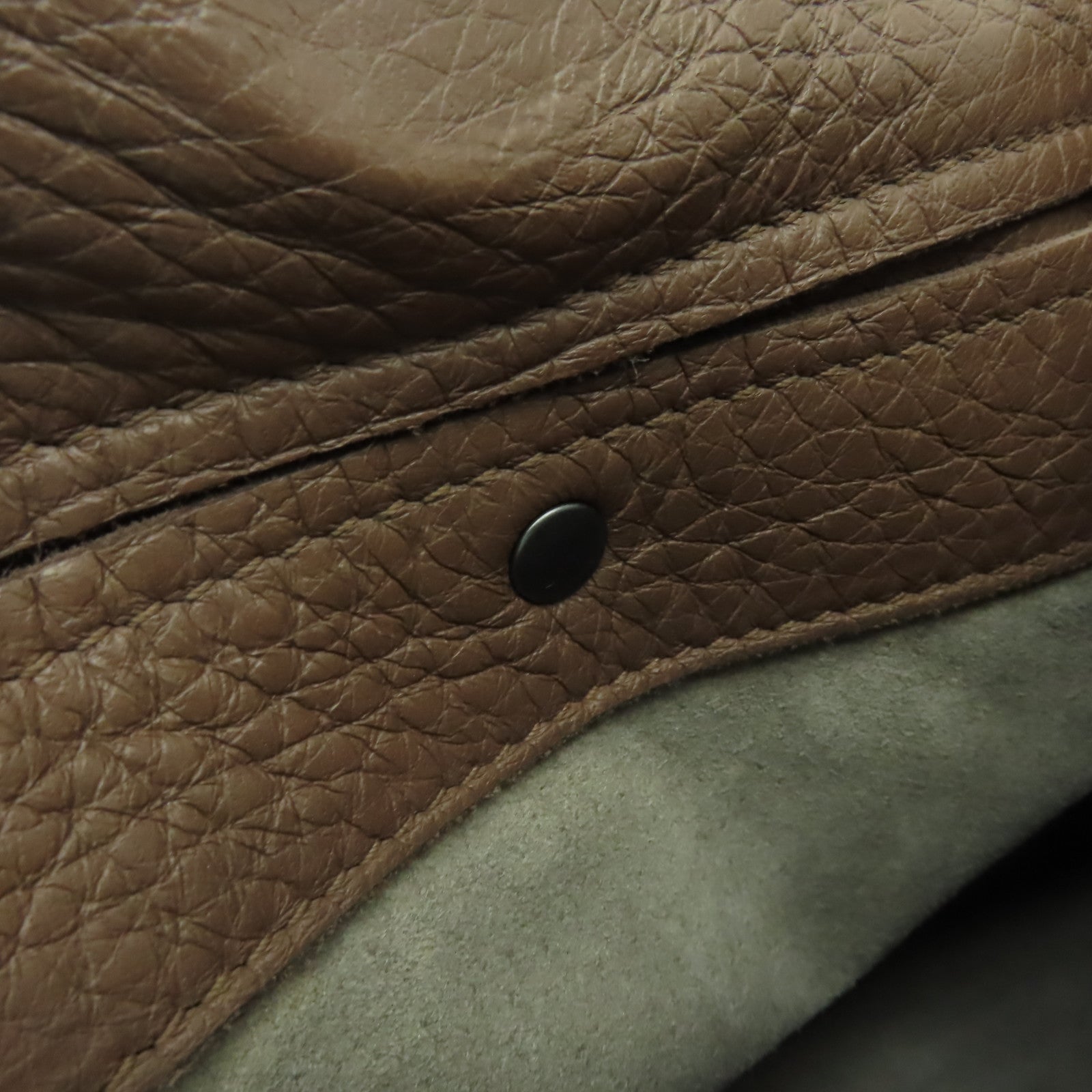 BOTTEGA VENETA 牛皮皮革Hobo肩背袋棕色