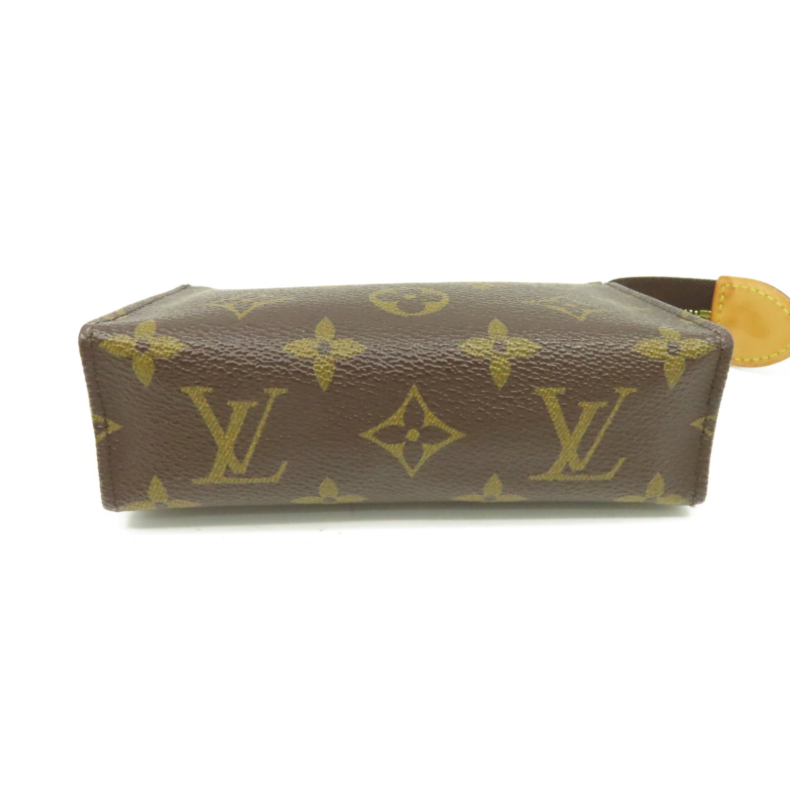 LOUIS VUITTON Monogram Poche Toilette Clutch Bag金扣手拿包棕色