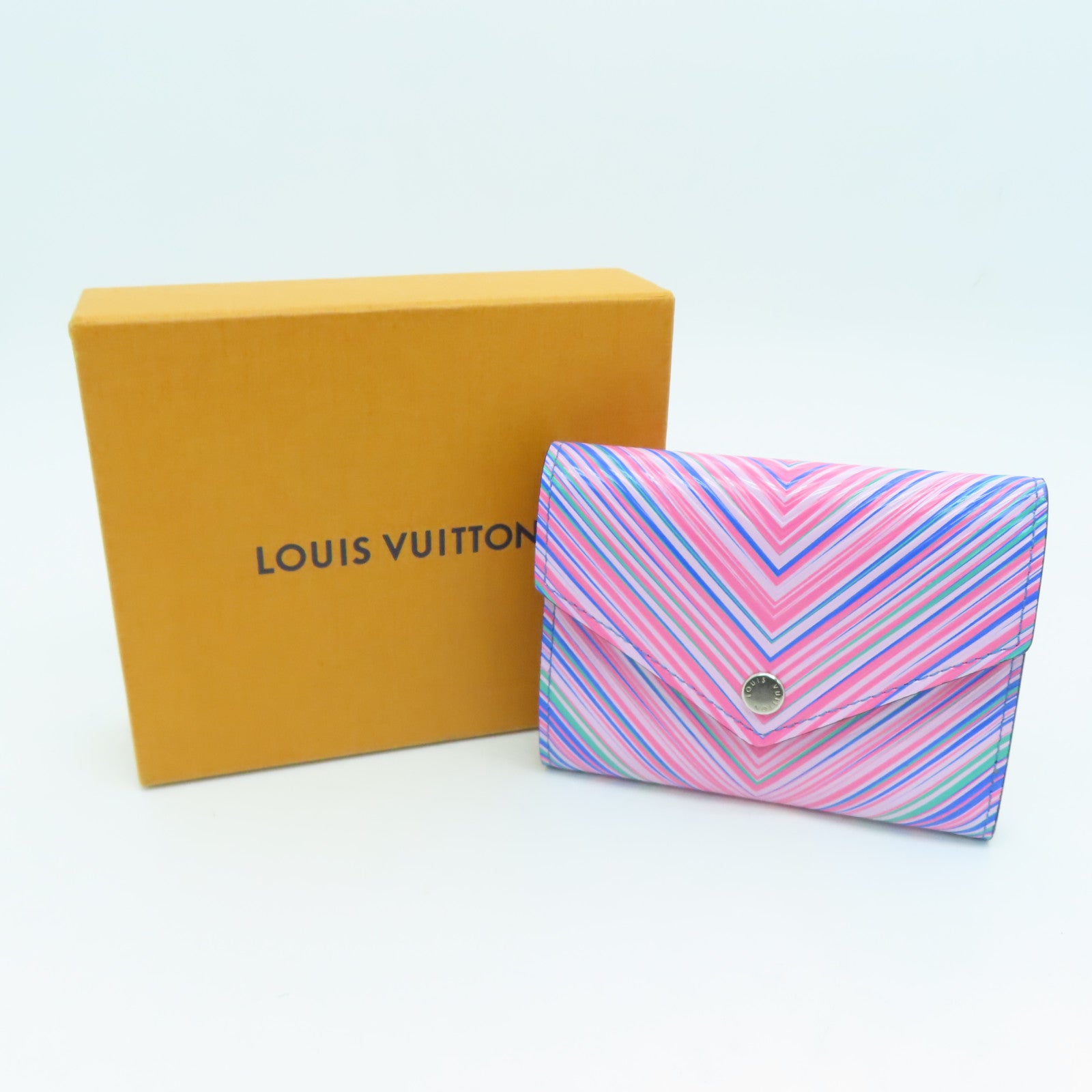 LOUIS VUITTON Epi Victorine银扣钱包彩色