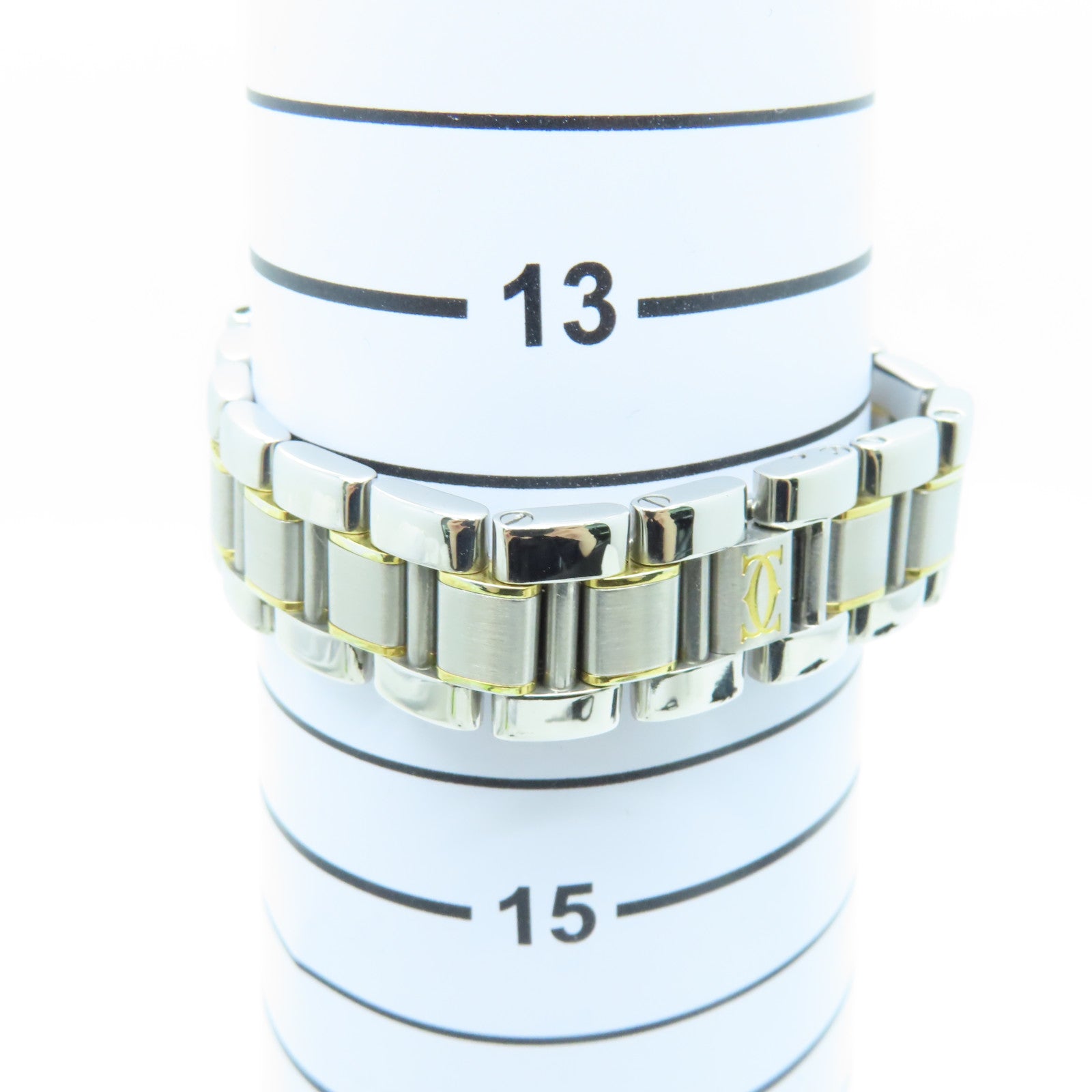 CARTIER Must de 25mm 18K黃金/不鏽鋼手錶石英機芯銀色