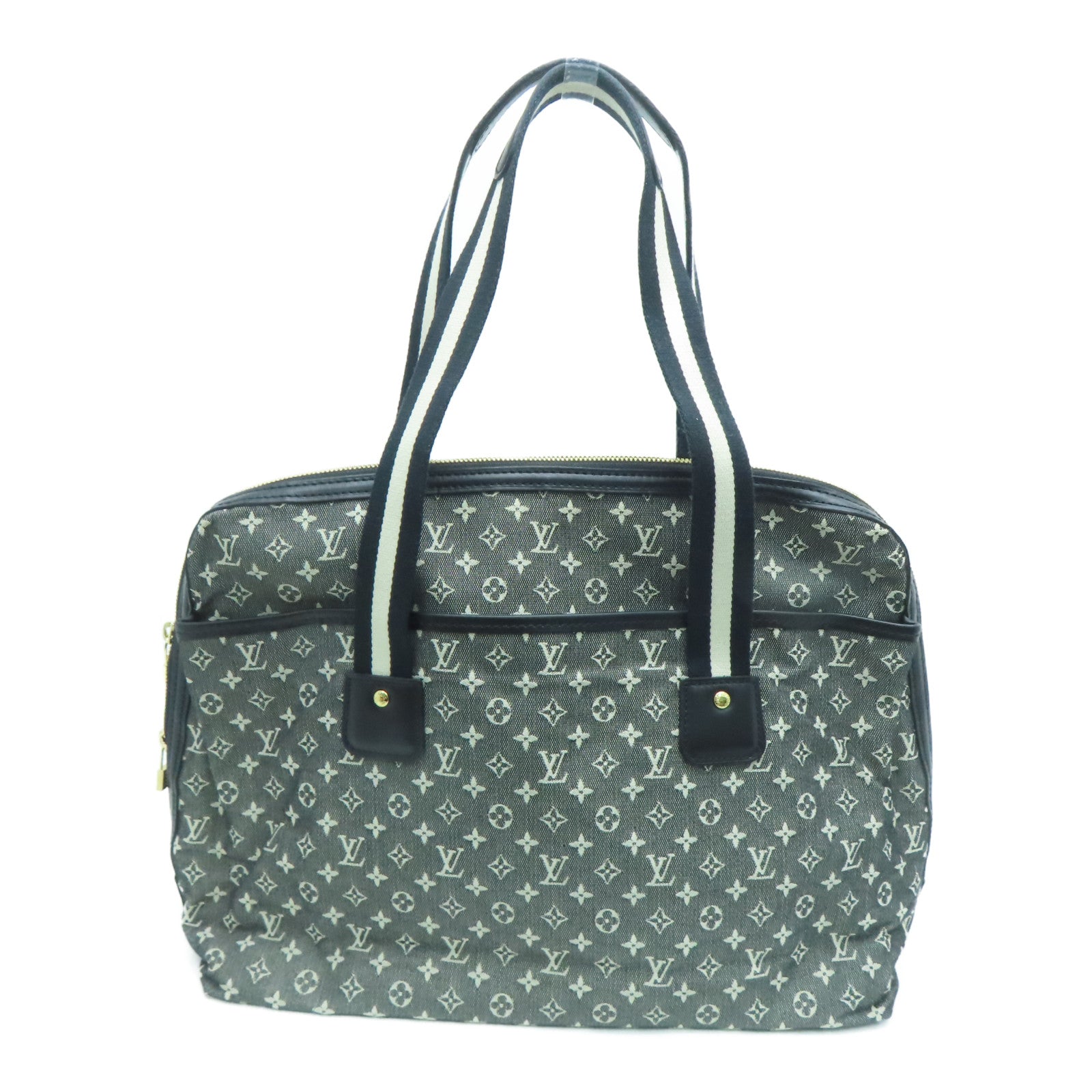 LOUIS VUITTON Monogram Mini Cabas Marykate Gold Buckle Shoulder Bag Black