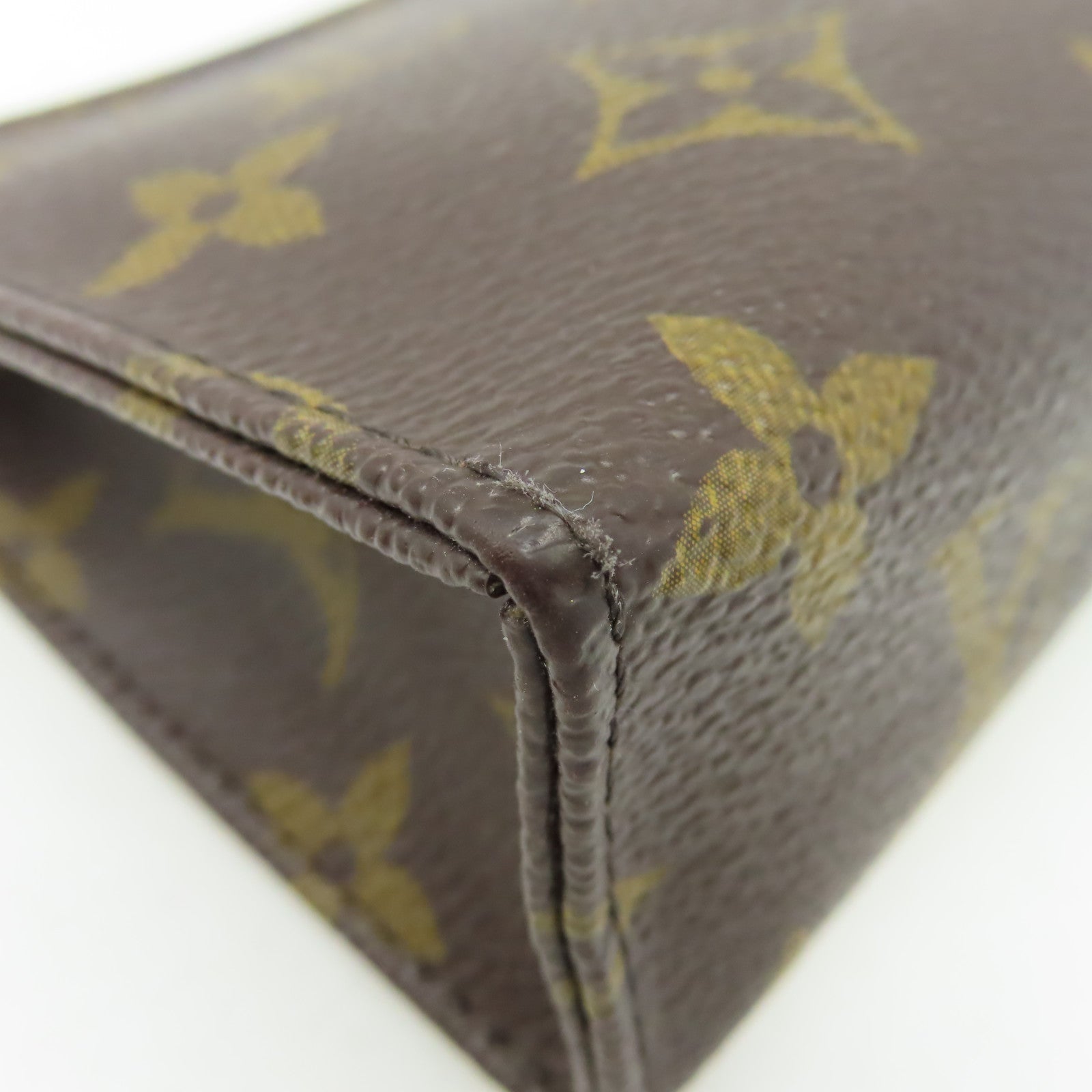 LOUIS VUITTON Monogram Poche Toilette Clutch Bag金扣手拿包棕色