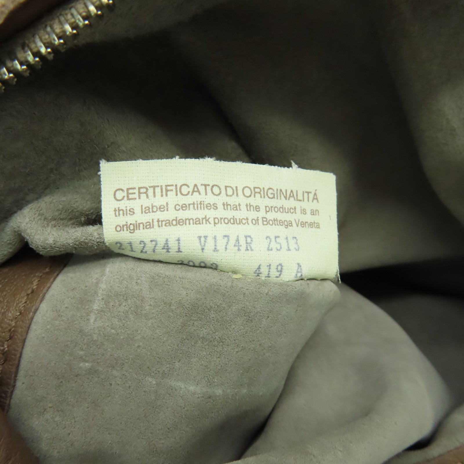 BOTTEGA VENETA 牛皮皮革Hobo肩背袋棕色
