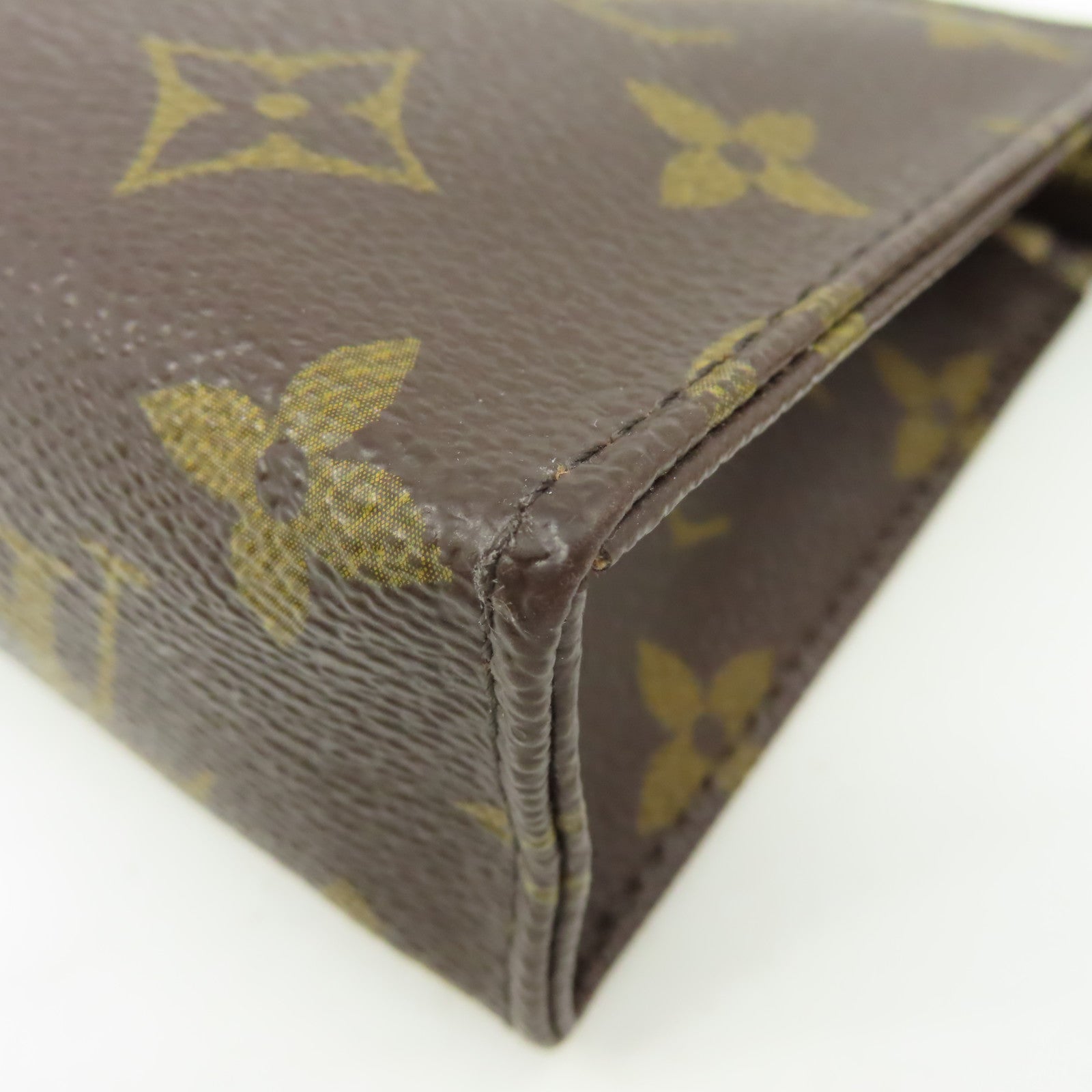 LOUIS VUITTON Monogram Poche Toilette Clutch Bag金扣手拿包棕色