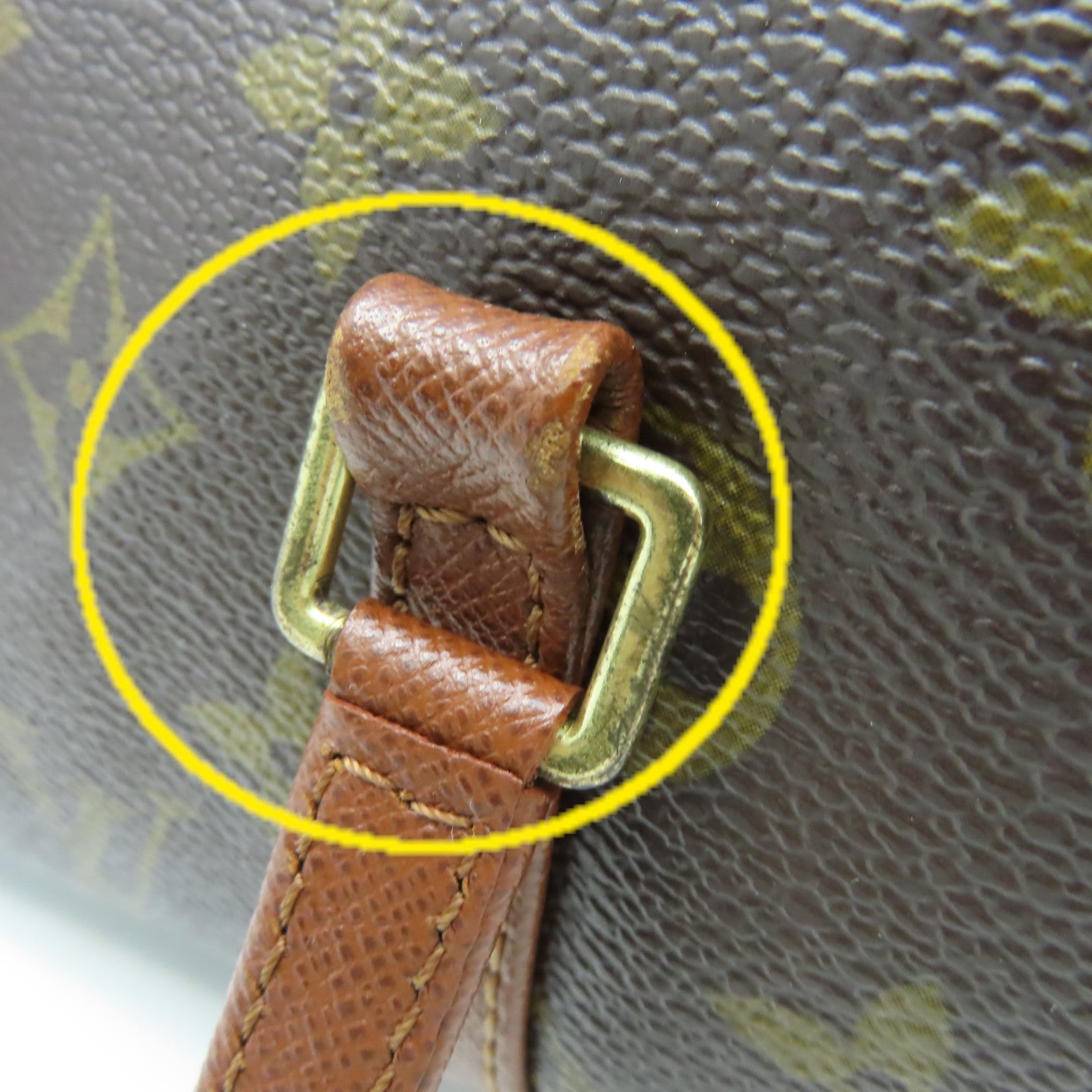 LOUIS VUITTON Monogram Papillon MM Hand Bag手挽袋啡色