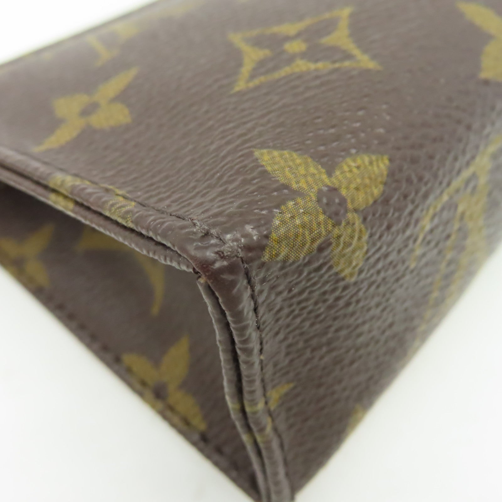 LOUIS VUITTON Monogram Poche Toilette Clutch Bag金扣手拿包棕色