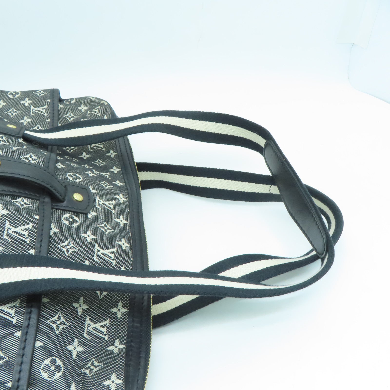 LOUIS VUITTON Monogram Mini Cabas Marykate Gold Buckle Shoulder Bag Black