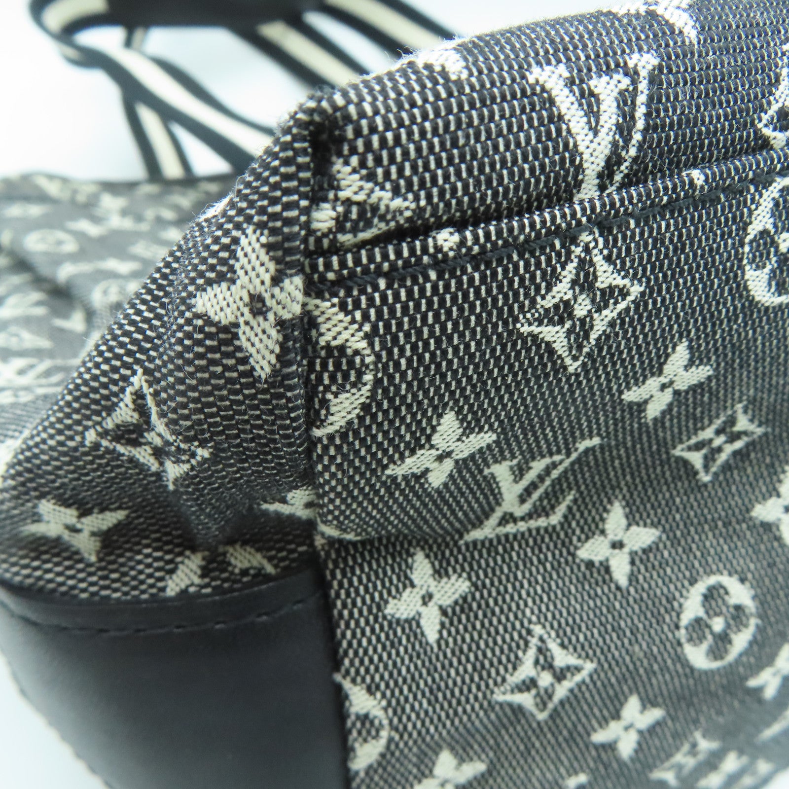 LOUIS VUITTON Monogram Mini Cabas Marykate Gold Buckle Shoulder Bag Black
