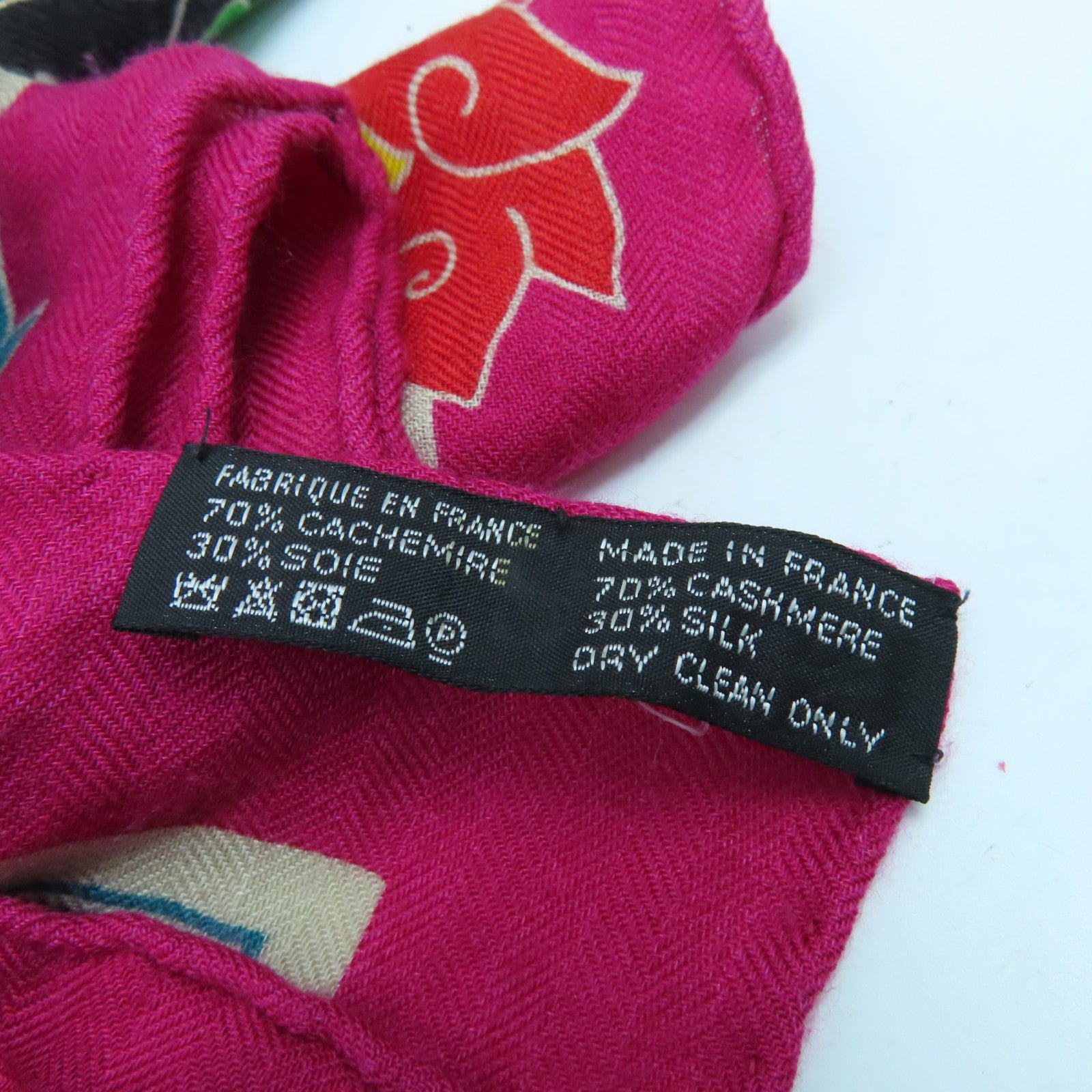 HERMES Cashmere/丝质Scarf丝巾粉红色/彩色