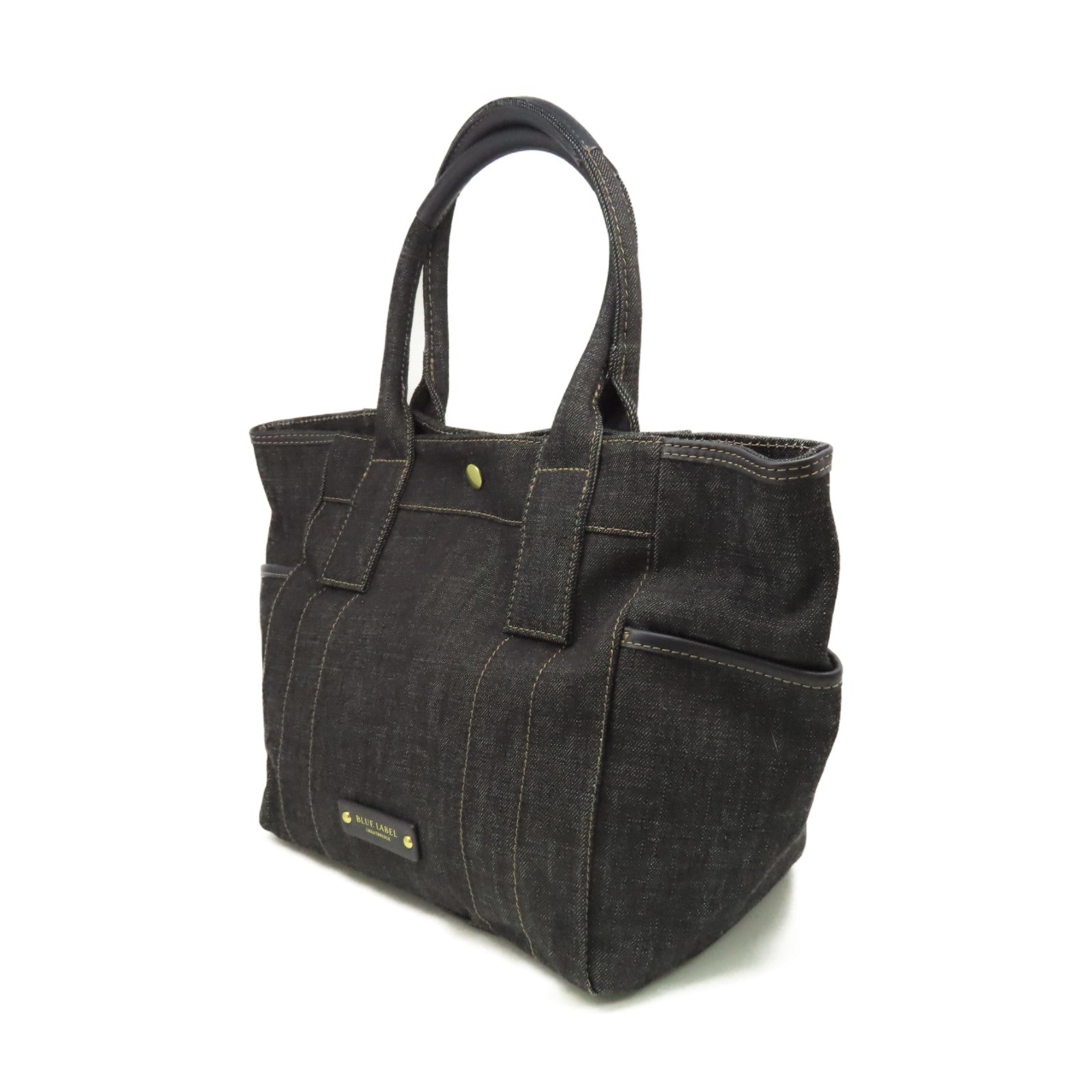 BURBERRY 牛仔布Tote Bag手挽袋黑色