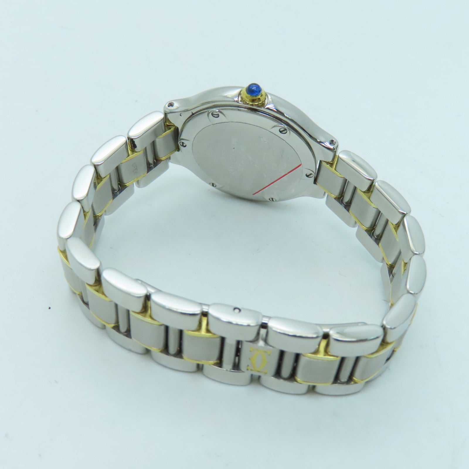 CARTIER Must de 25mm 18K黃金/不鏽鋼手錶石英機芯銀色