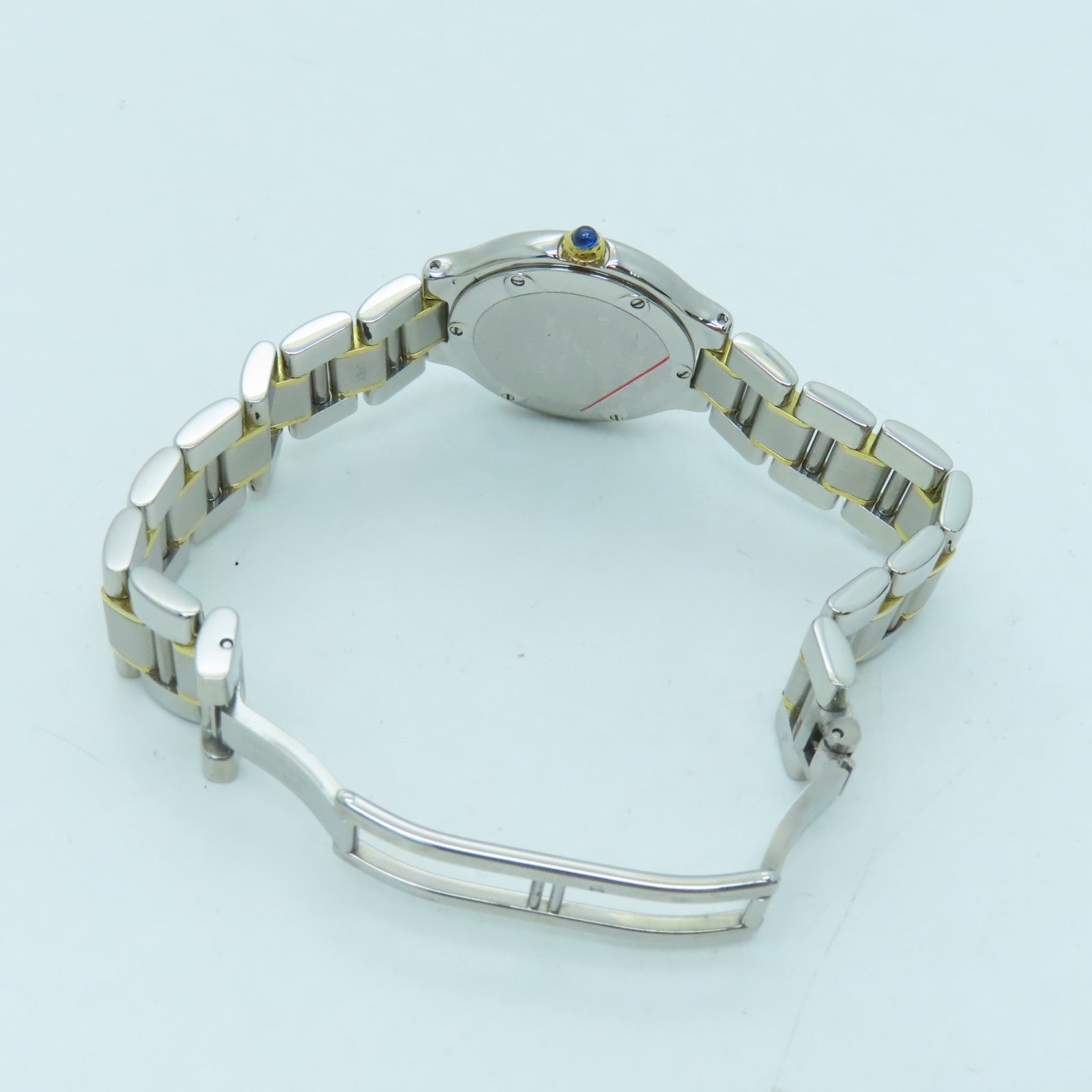 CARTIER Must de 25mm 18K黃金/不鏽鋼手錶石英機芯銀色
